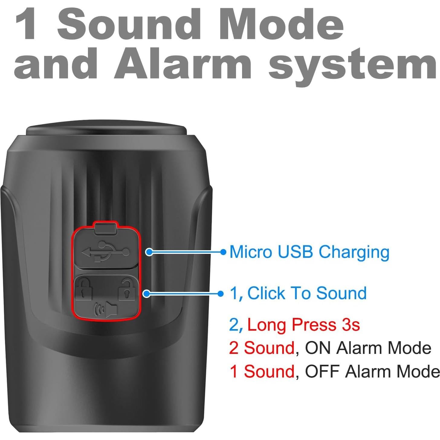 Timbre Eléctrico para Bicicleta Kimairy 125dB Impermeable