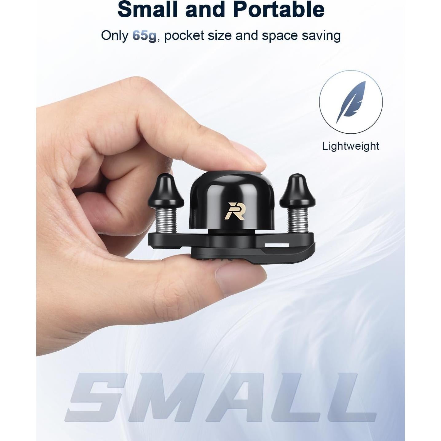 Timbre de bicicleta EQIIO de cobre 100dB, impermeable, 22.2-31.8mm