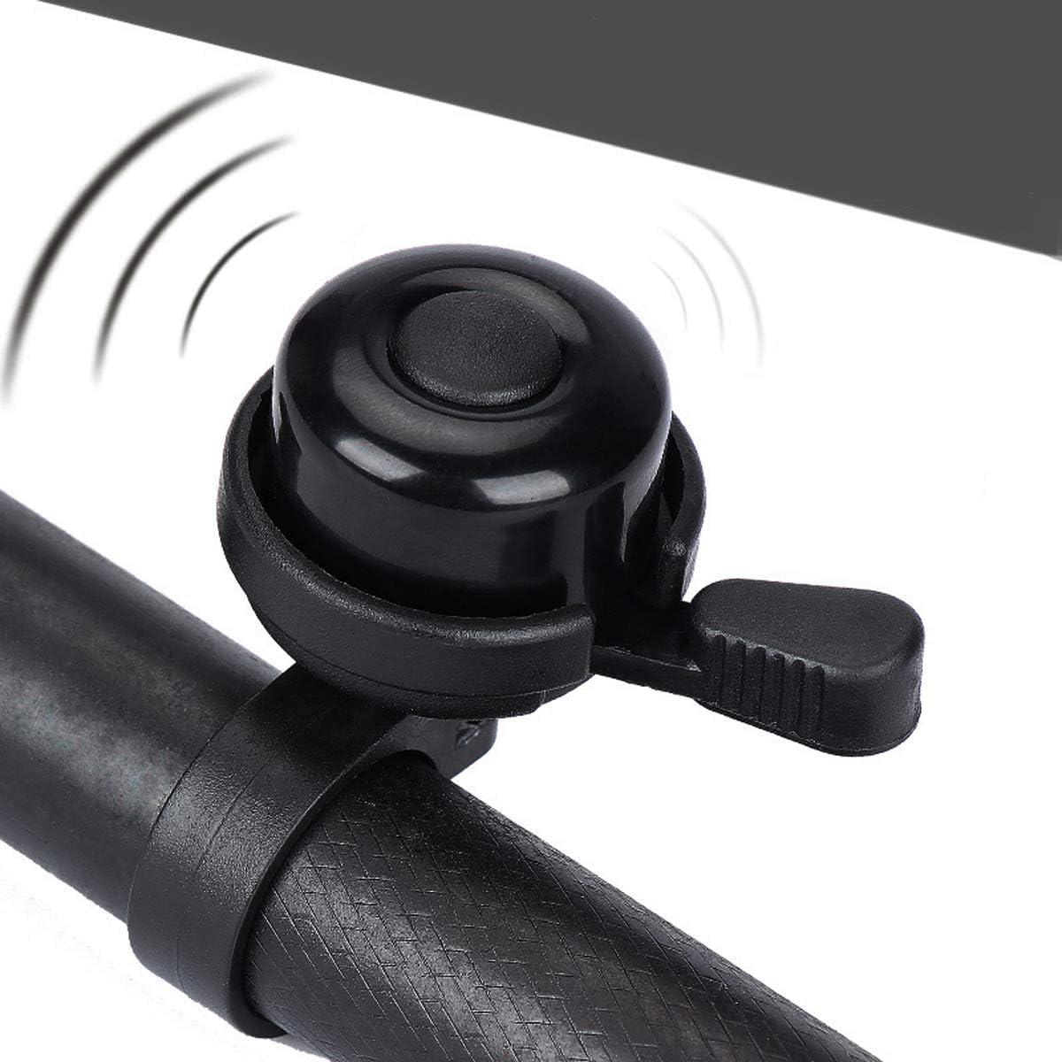 Timbres de Bicicleta Emoly, Paquete de 2, Latón, Negro