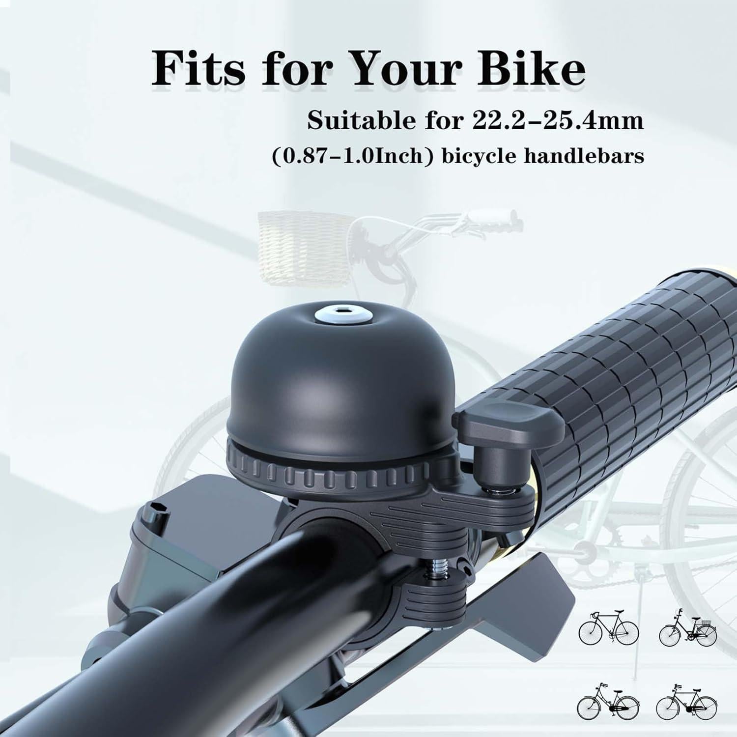 Campana de Bicicleta ORYXBOOST con Soporte Oculto para AirTag