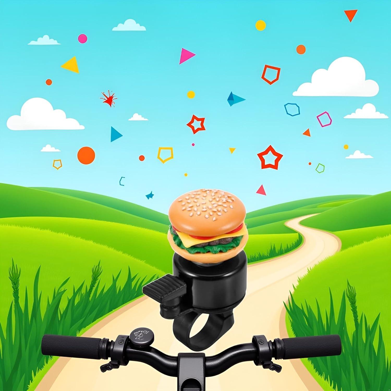 Timbre de bicicleta divertido ZhangyiHot hamburguesa grande