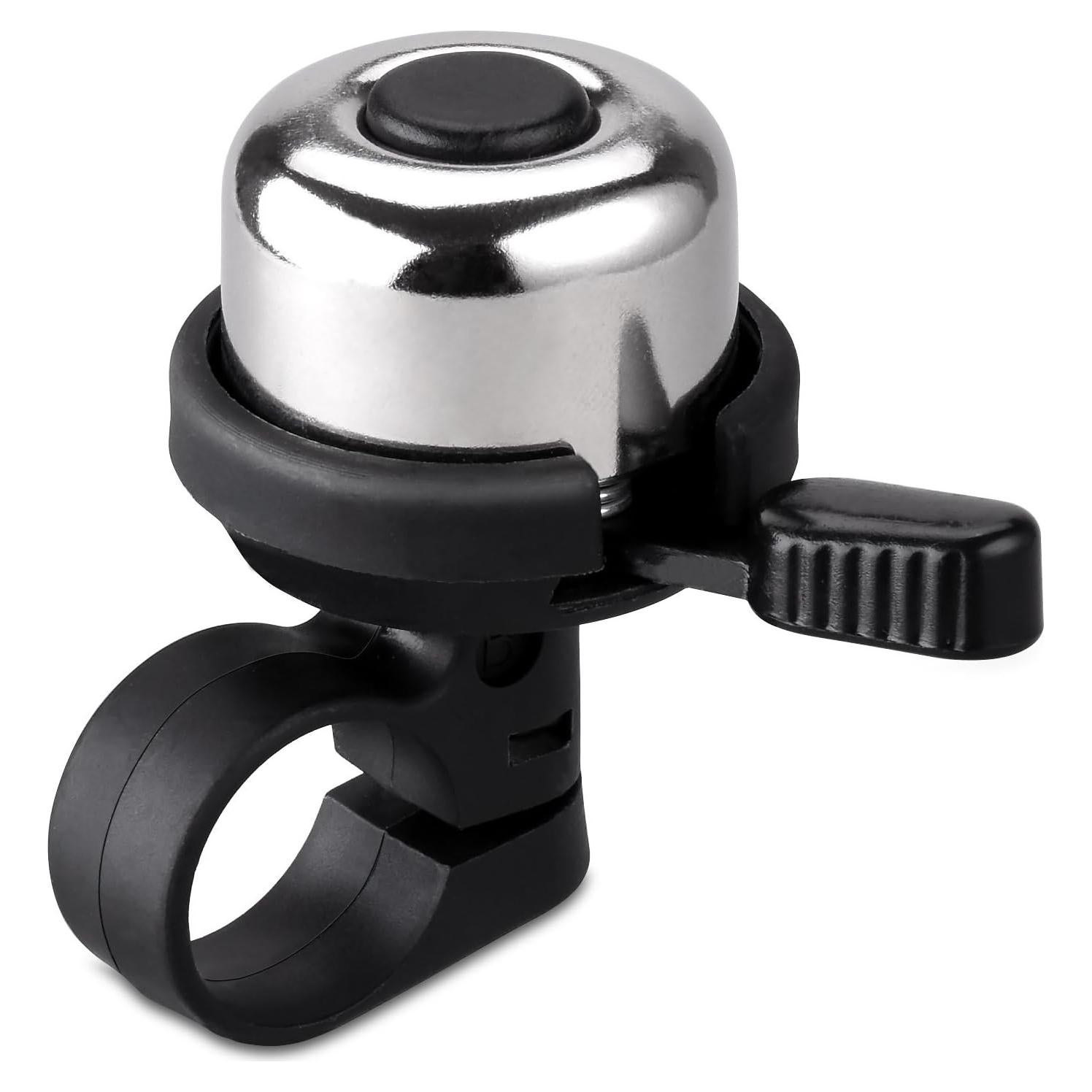 Campana de Bicicleta Mini BONMIXC de Latón Plata 21-23mm