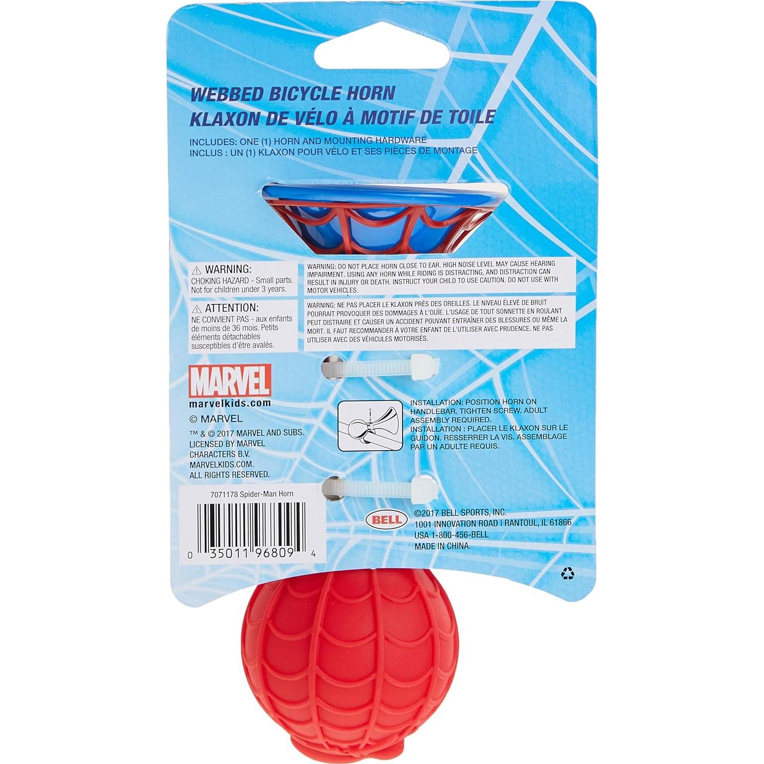 Bocina de Bicicleta BELL Spider-Man 3D - Montaje Manillar