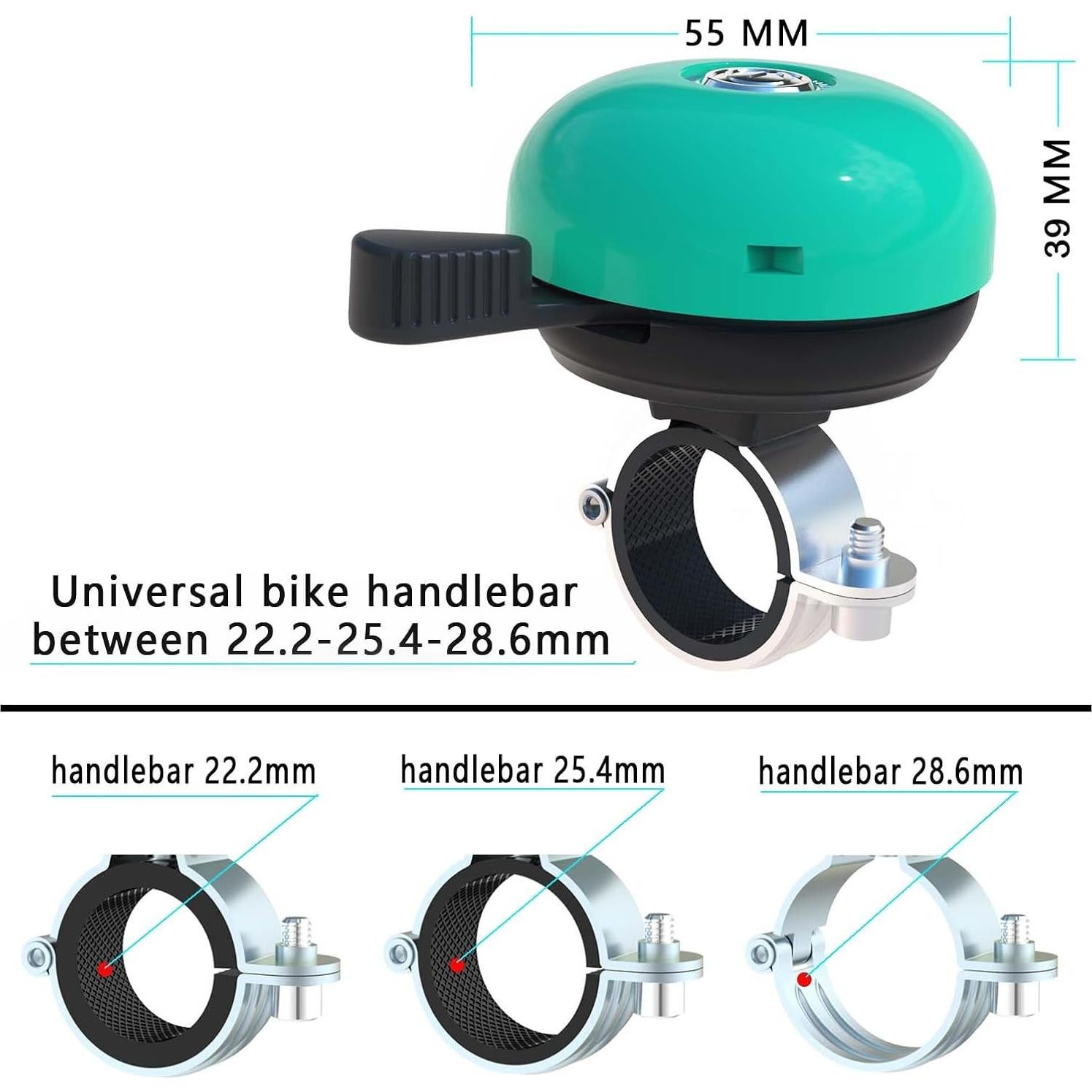 Campana de Bicicleta Antirrobo ORYXBOOST Verde 22-28 mm