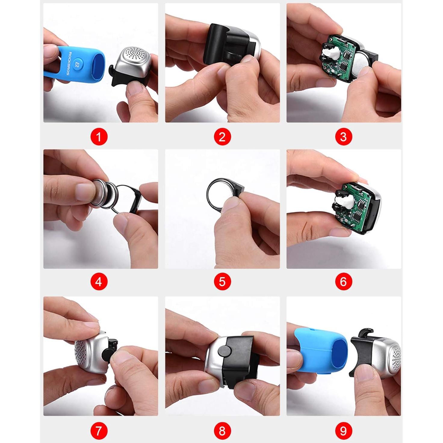 Claxon Eléctrico ROCKBROS para Bicicleta Resistente al Agua