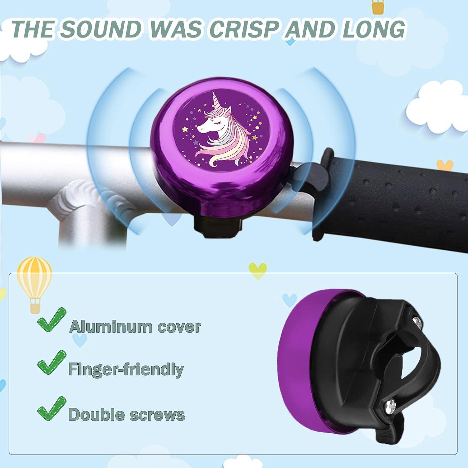 Campana de Bicicleta Vortika Unicornio + 2 Cintas Decorativas