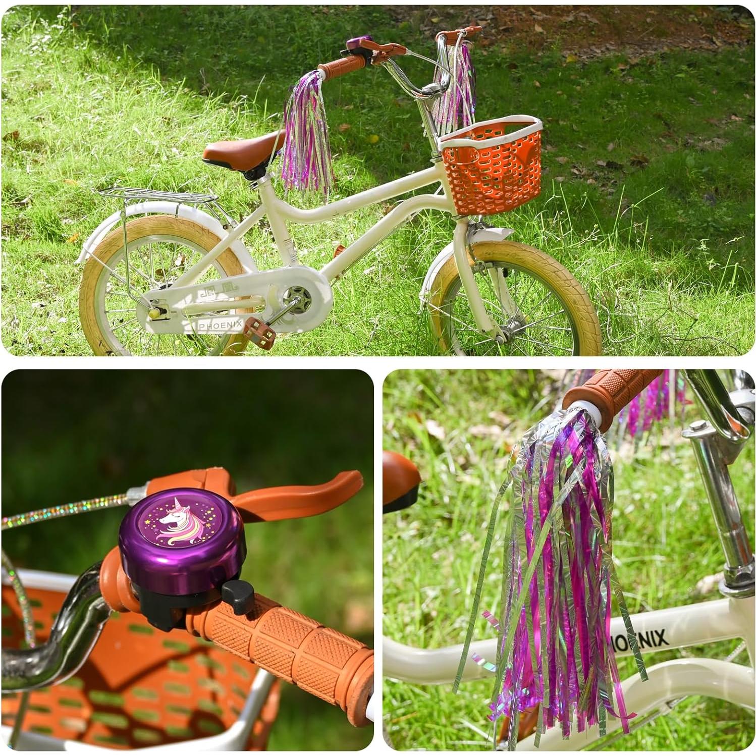 Campana de Bicicleta Vortika Unicornio + 2 Cintas Decorativas