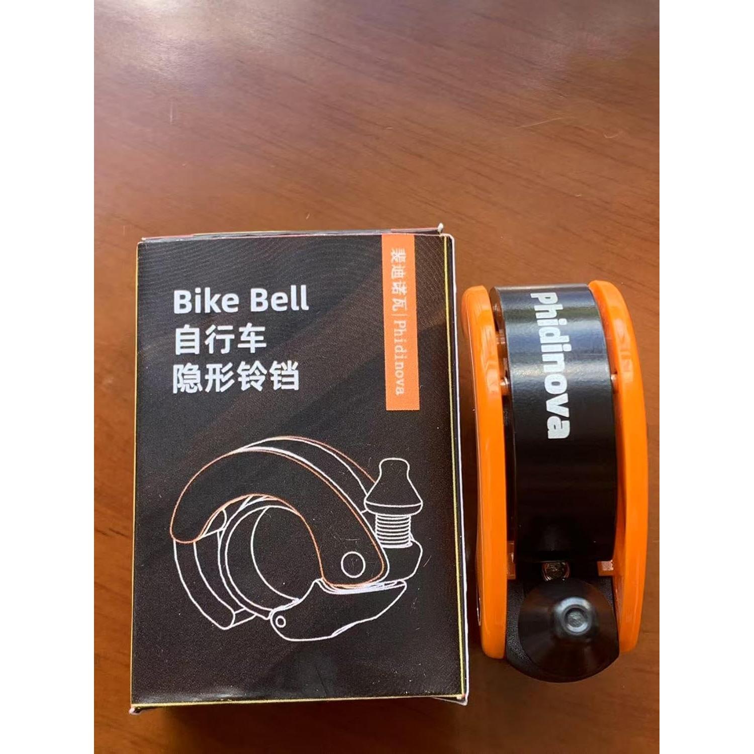 Timbre de Bicicleta Oculto Phidinova EH-1 100db Naranja Claro