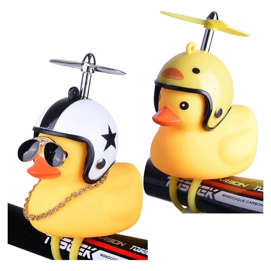 Campana de Bicicleta Omeet Pato Amarillo con Luz LED