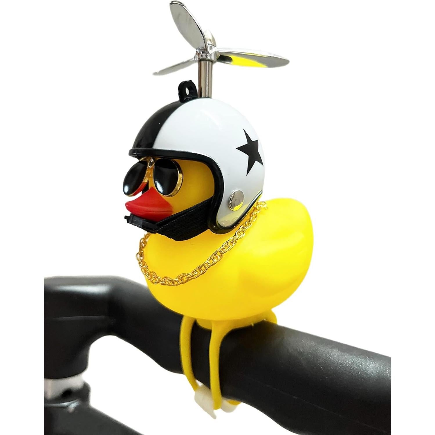 Campana de Bicicleta Omeet Pato Amarillo con Luz LED