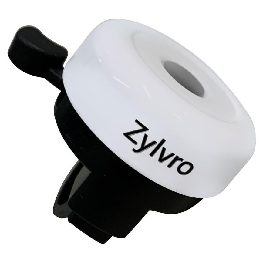 Campana de Bicicleta Zylvro Bell-1 Blanca, Sonido Claro y Fuerte