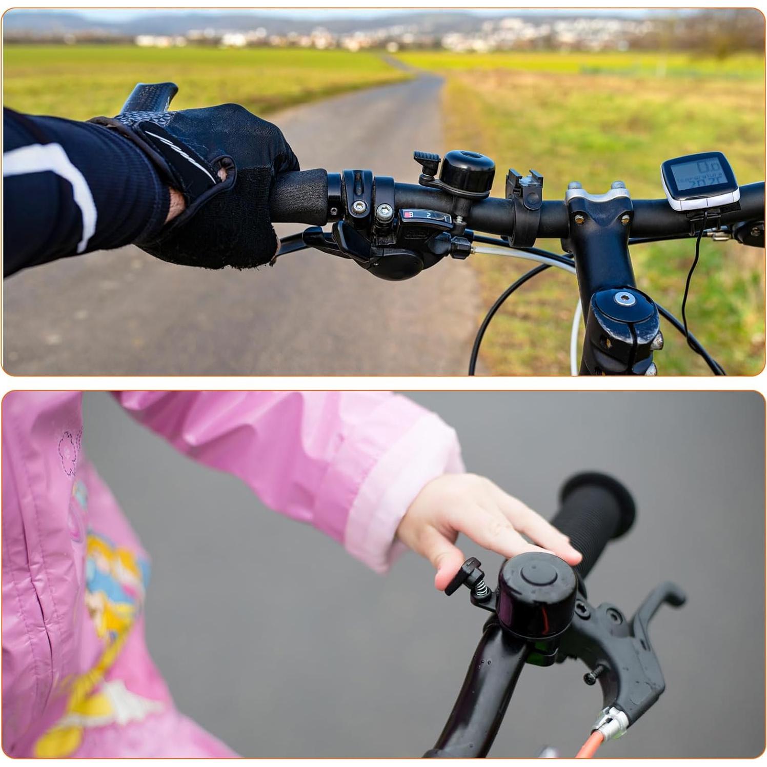 Timbre de bicicleta HARFINGTON de aluminio mini 360° azul