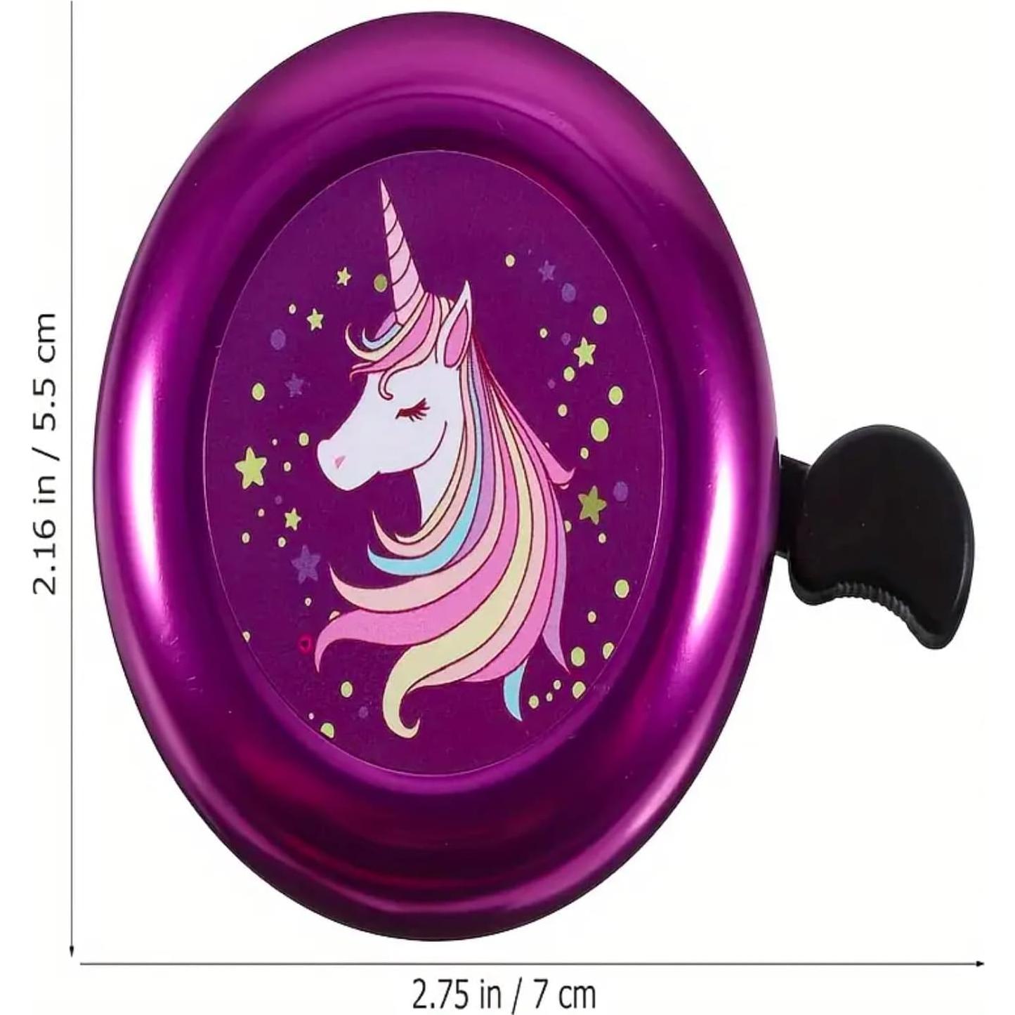 Timbre de Bicicleta para Niños Genérico Unicornio Arcoíris