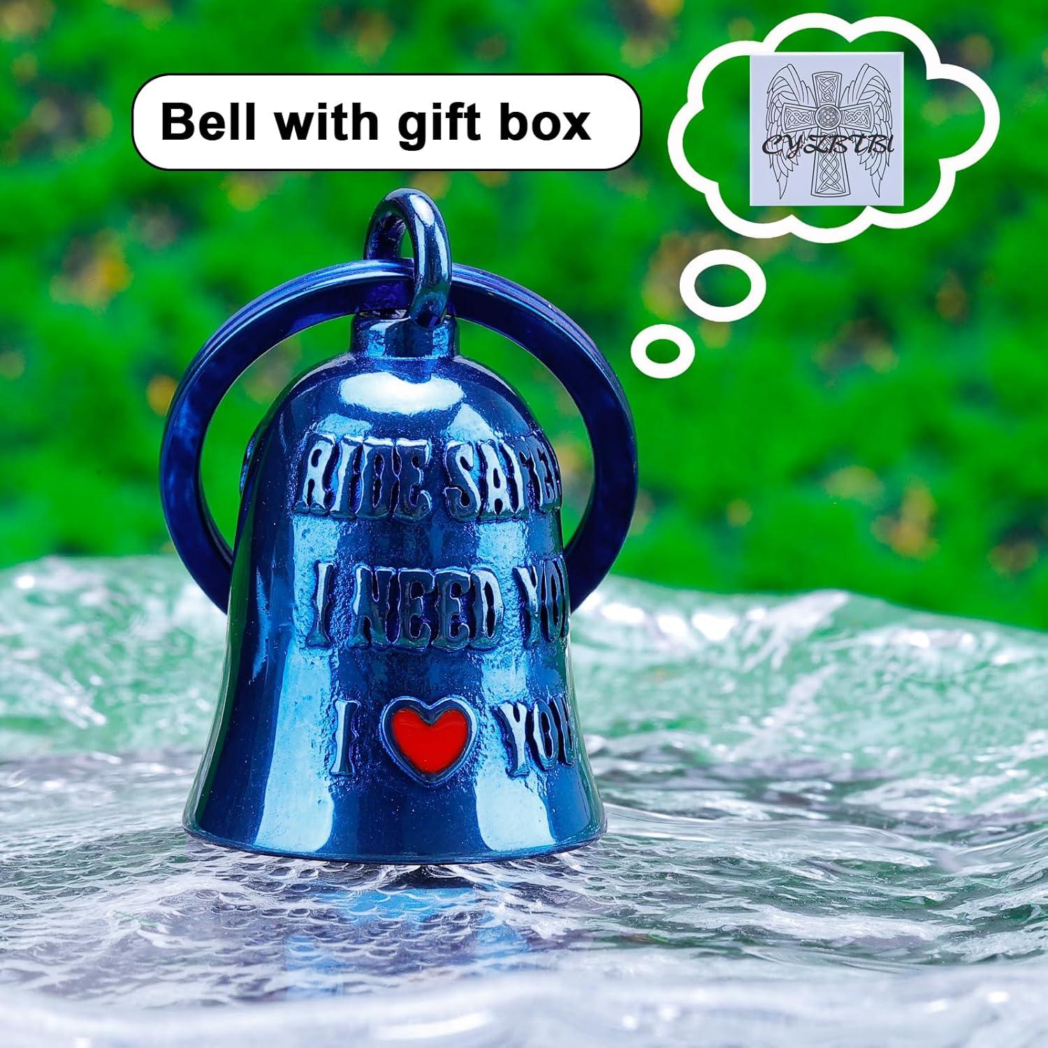 Campana de Motocicleta CYZBTBl 3D Azul - Accesorio de Seguridad