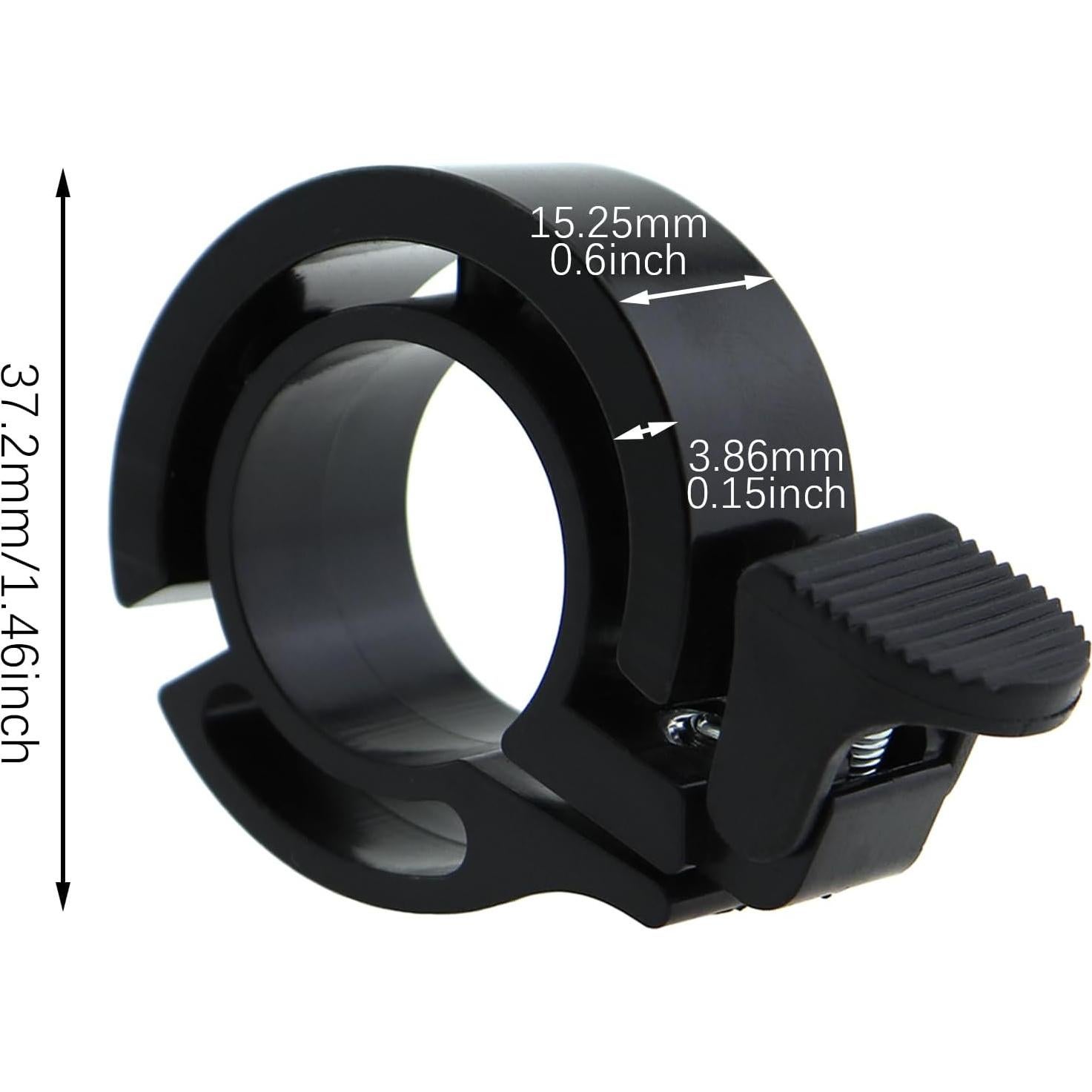 Timbre de Bicicleta Oculto CChiai 2PCS Aluminio Negro 90dB