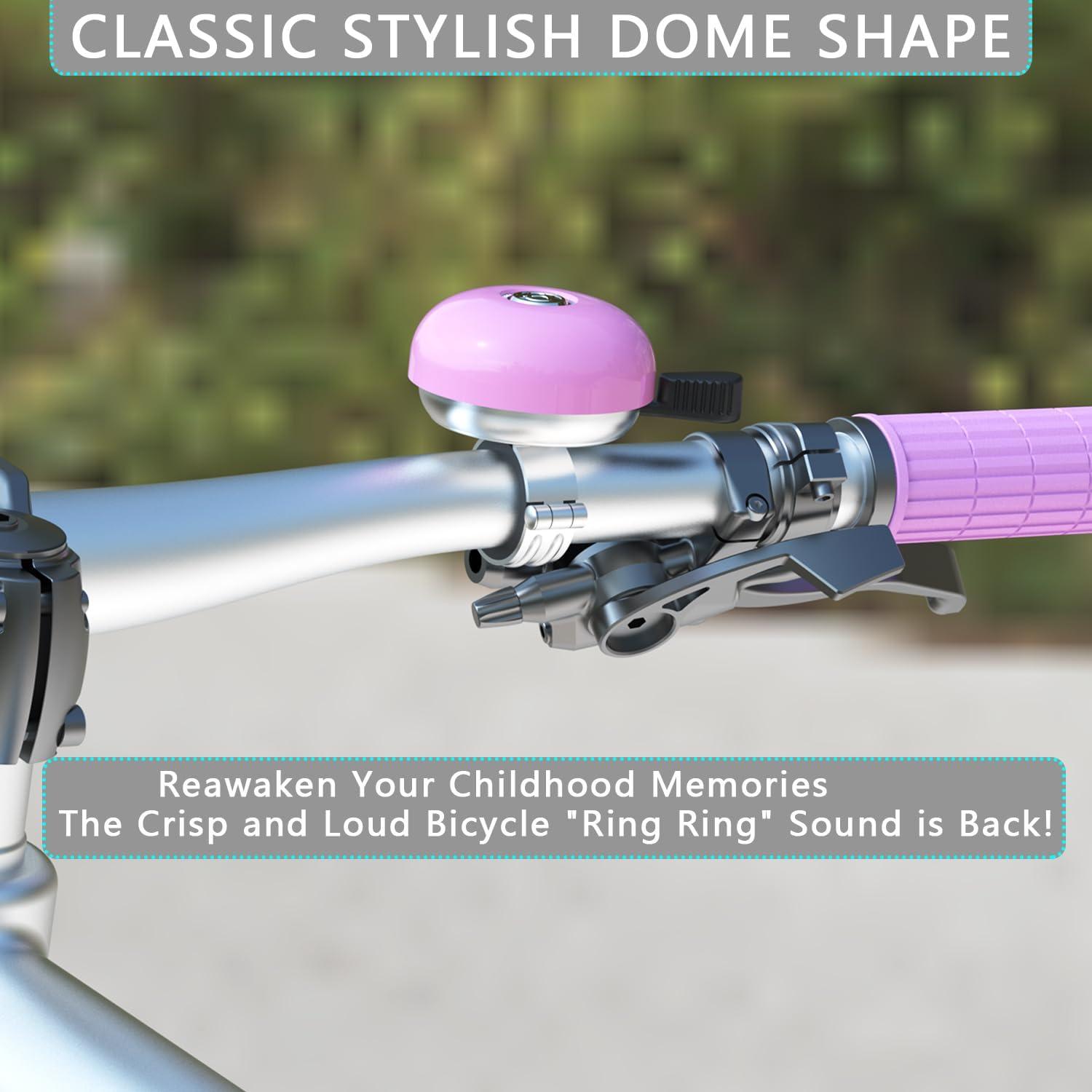 Campana de Bicicleta Greallthy Clásica Rosa para Manillar