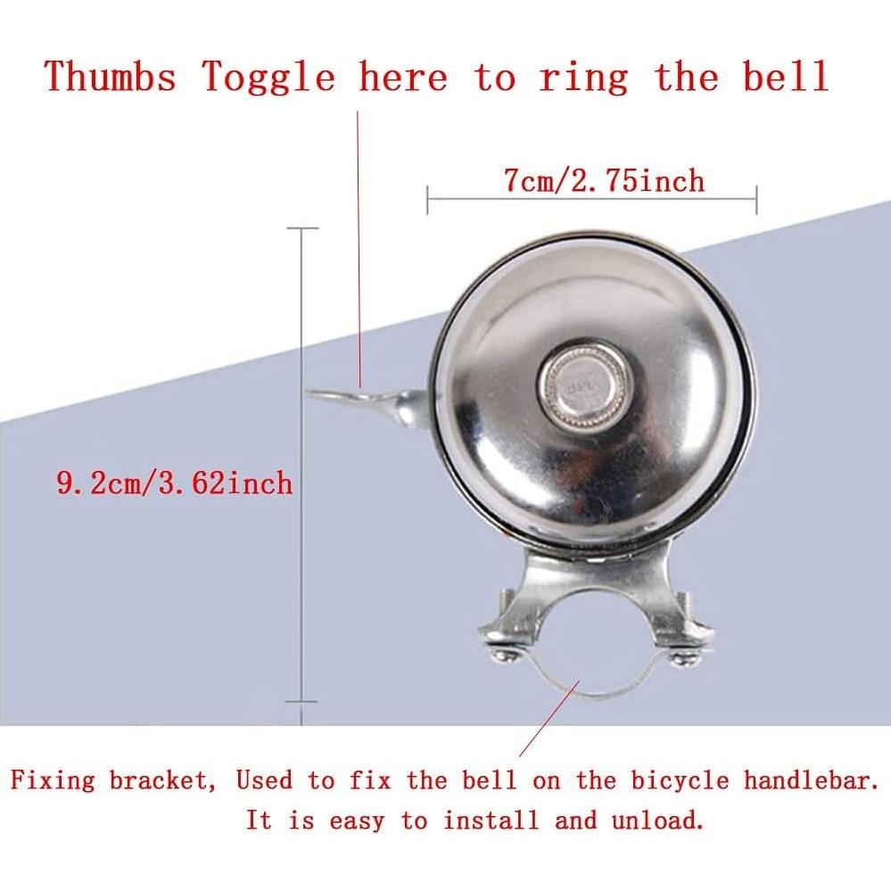 Campana de Bicicleta Retro GOODKSSOP Doble Sonido 120dB