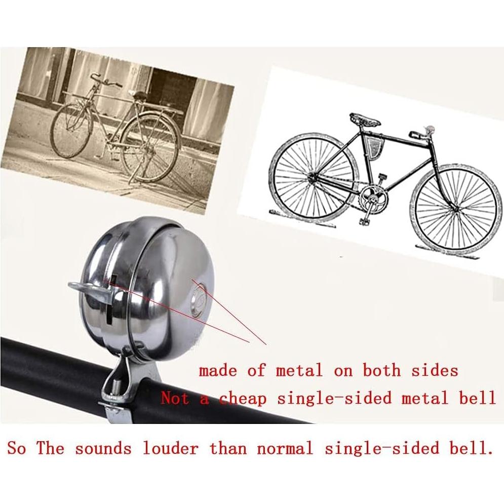 Campana de Bicicleta Retro GOODKSSOP Doble Sonido 120dB