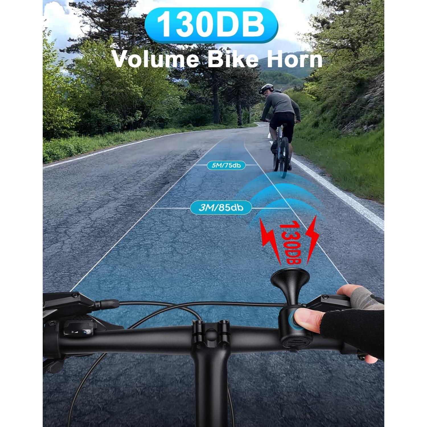 Timbre Eléctrico para Bicicleta POWVINE 130db Montaje Manillar