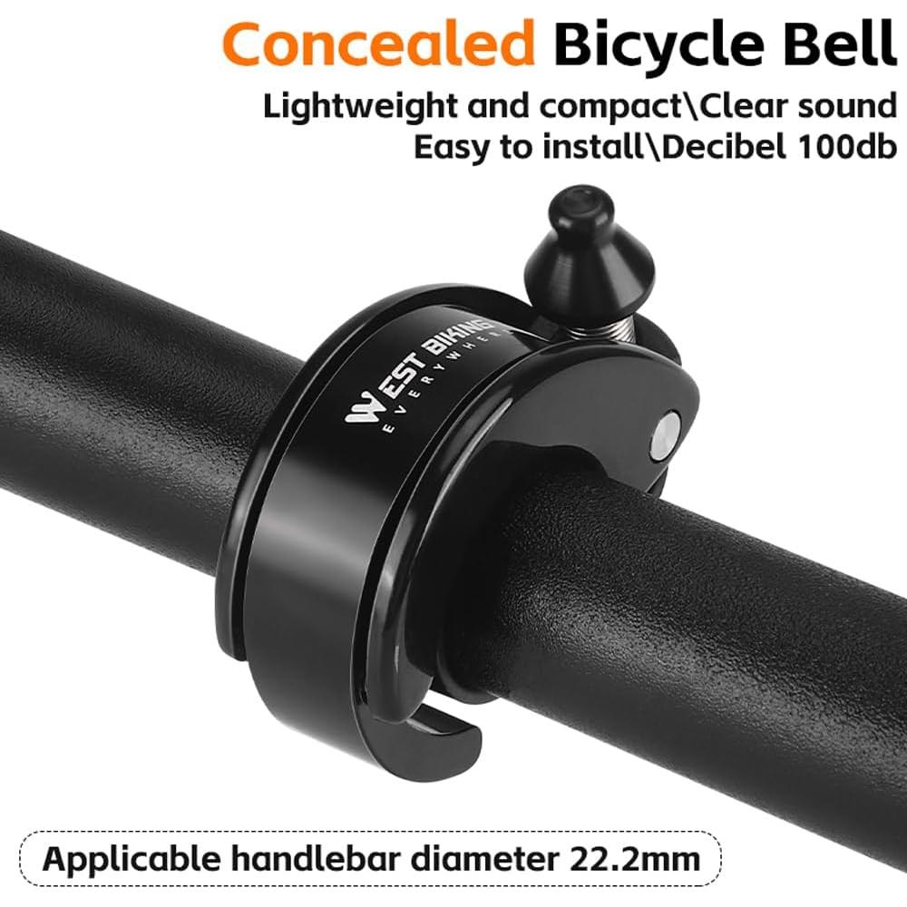 Campana de Bicicleta Oculta LESOVI 100dB para Manillar 22.2mm