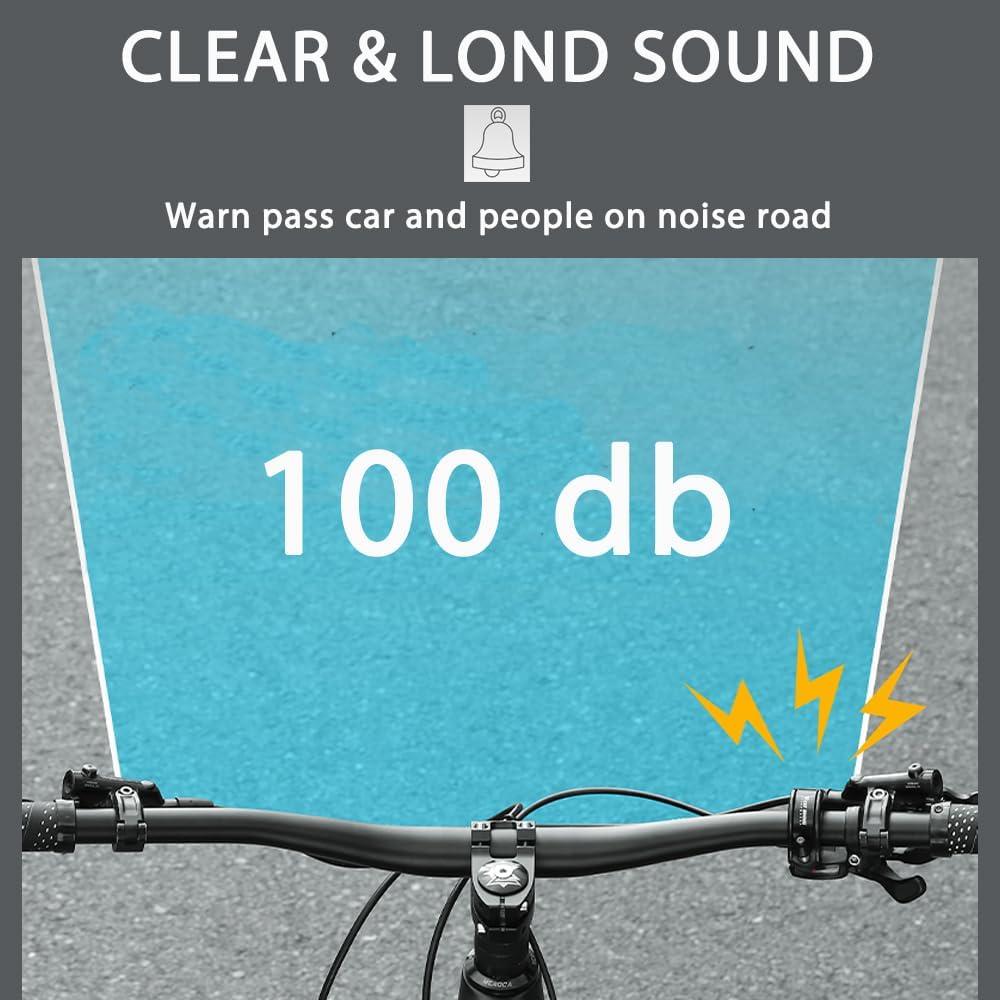 Campana de Bicicleta Oculta LESOVI 100dB para Manillar 22.2mm
