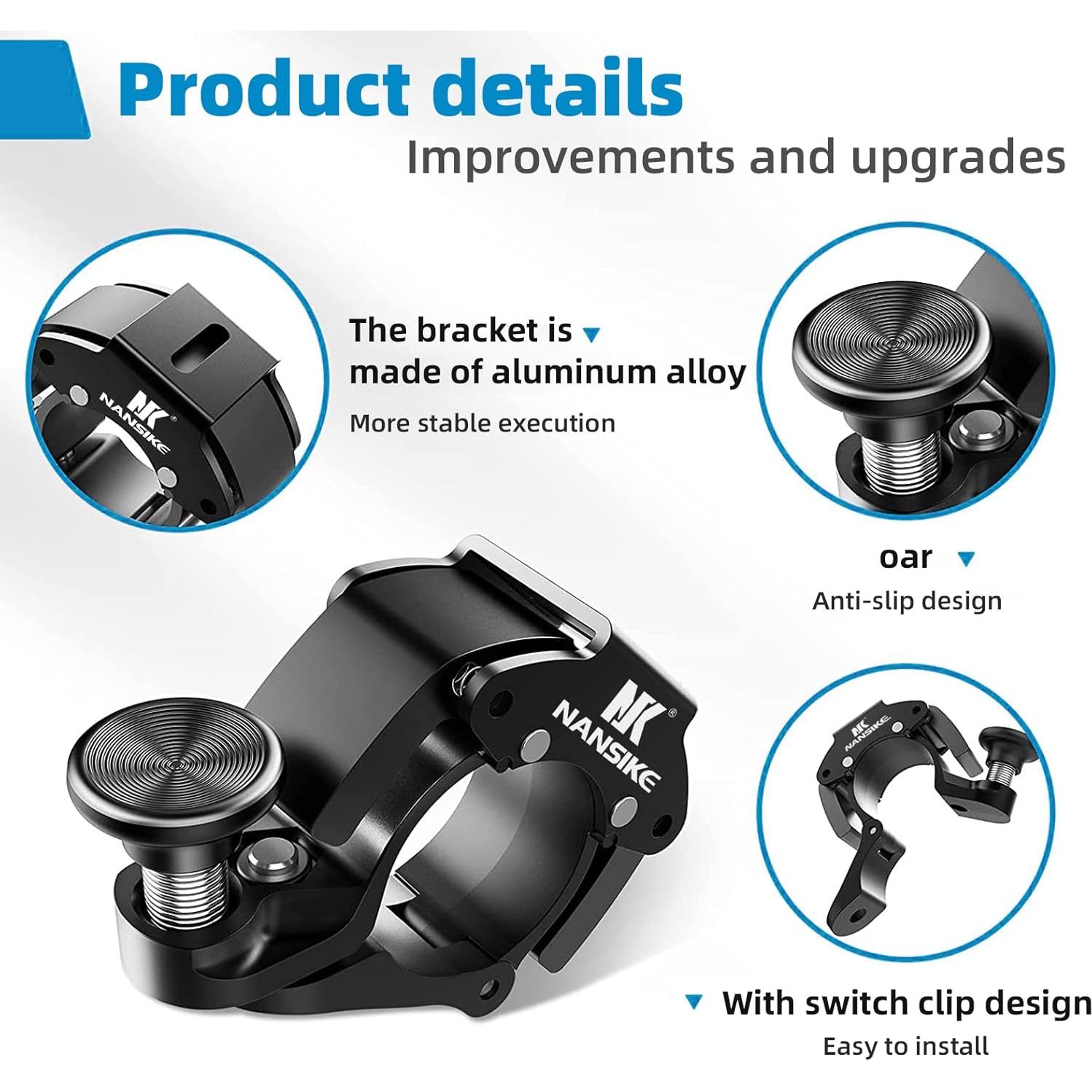 Campana de Bicicleta NANSIKE Mini Aluminio 100 dB Manillar 22-24mm