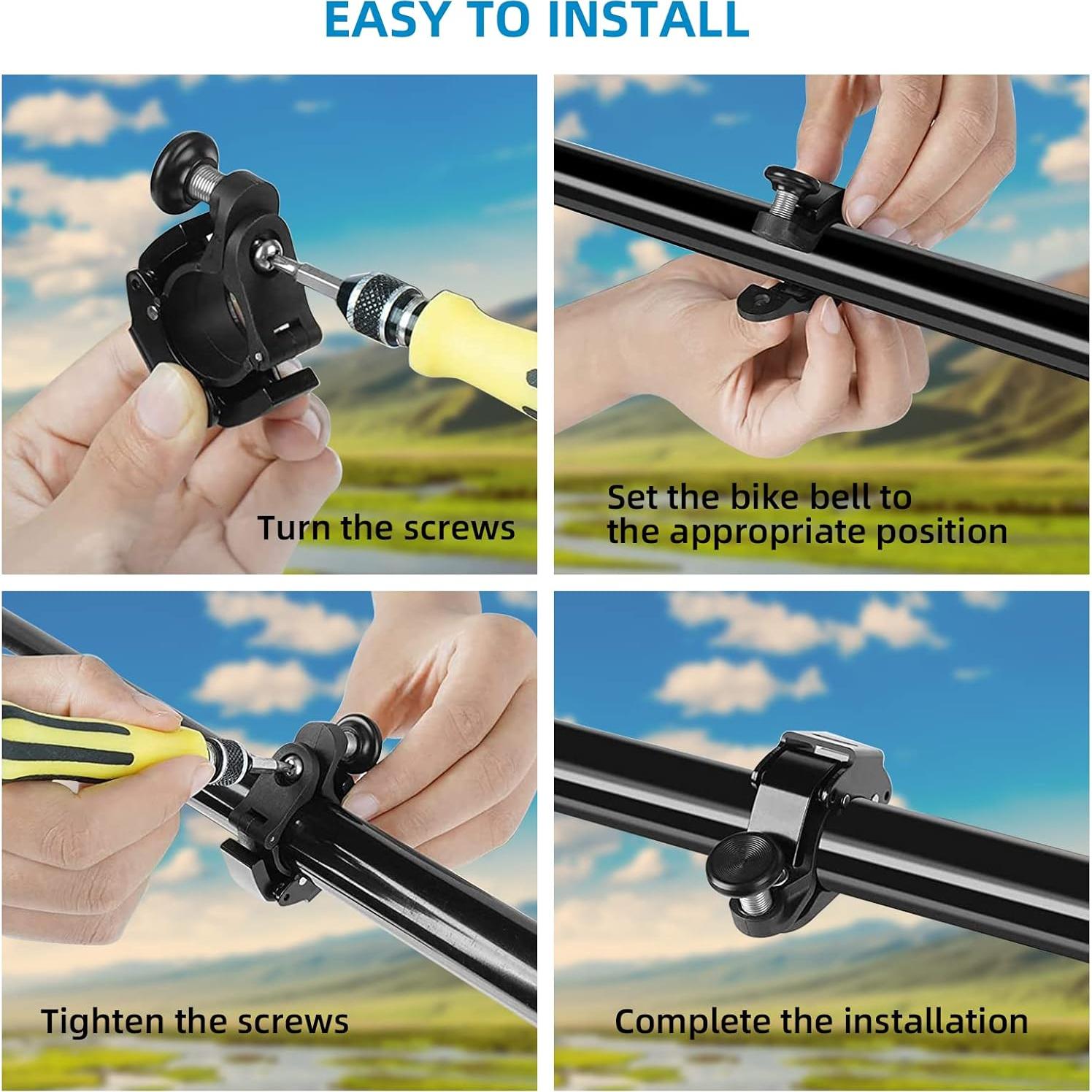 Campana de Bicicleta NANSIKE Mini Aluminio 100 dB Manillar 22-24mm