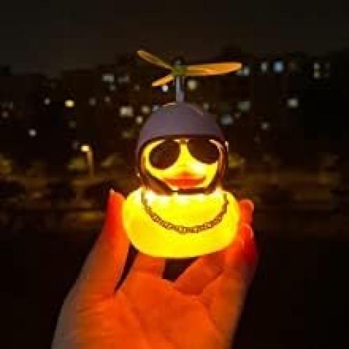 Timbre de Bicicleta ACEDOAMARE Pato Amarillo con Luz LED