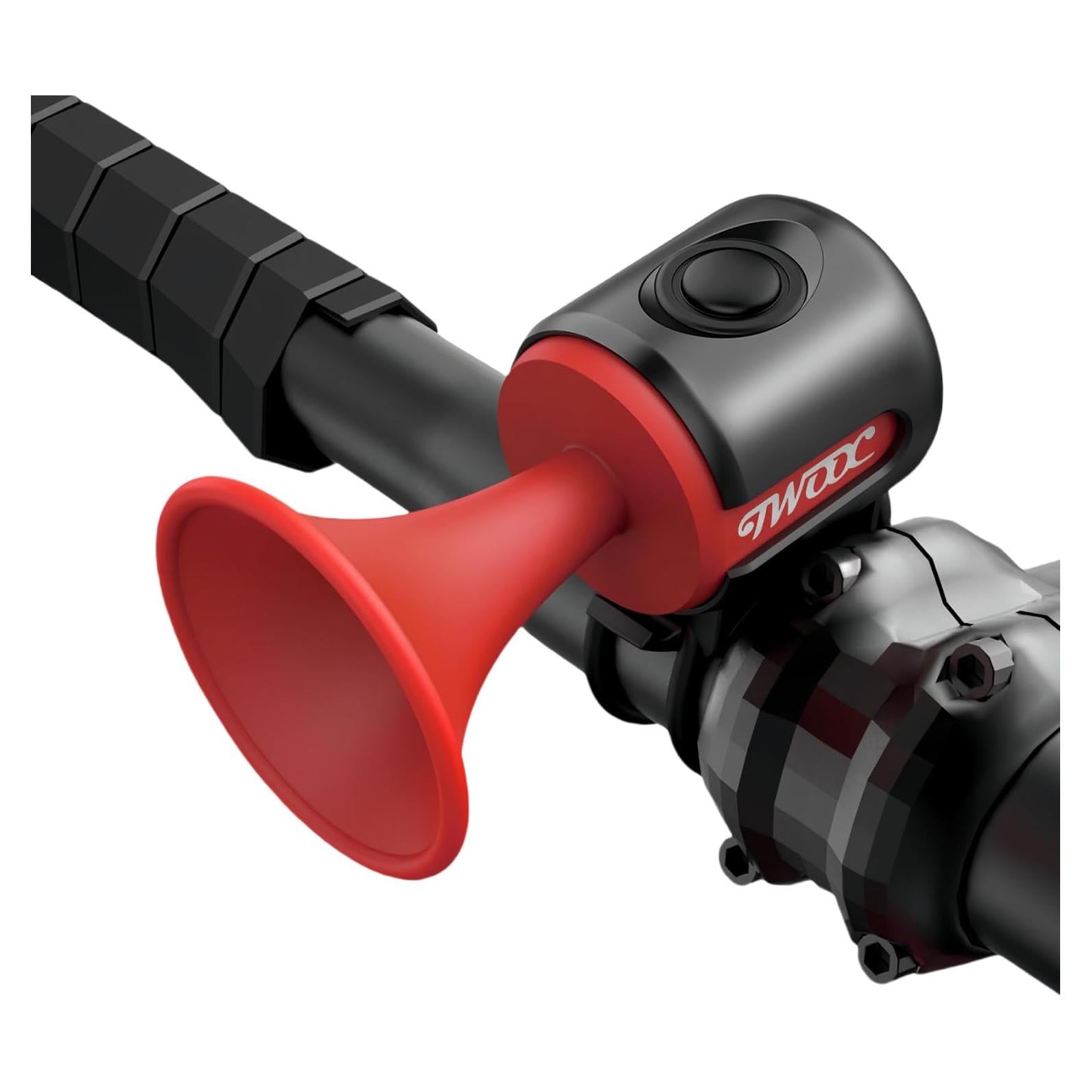 Timbre Eléctrico para Bicicleta Phidinova, Montaje en Manillar, Rojo