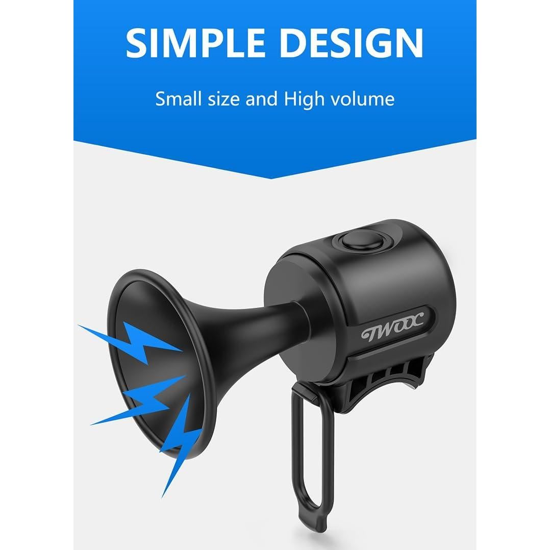 Timbre Eléctrico para Bicicleta Phidinova, Montaje en Manillar, Rojo