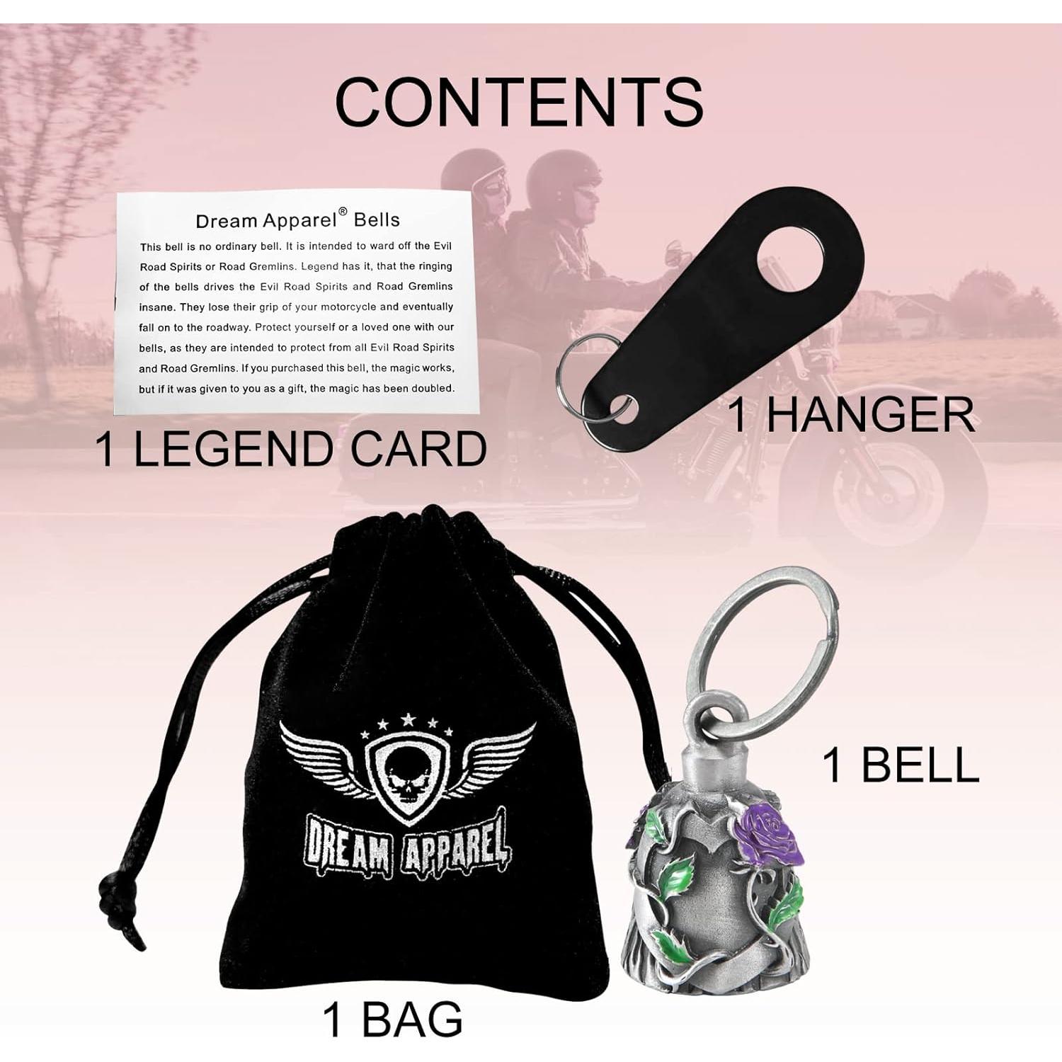 Campana de Motocicleta GARGOYLE BELLS Rosa Púrpura 3cm