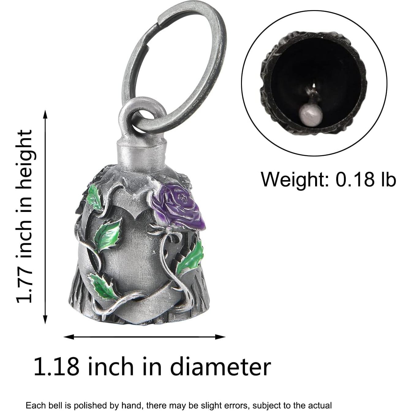 Campana de Motocicleta GARGOYLE BELLS Rosa Púrpura 3cm