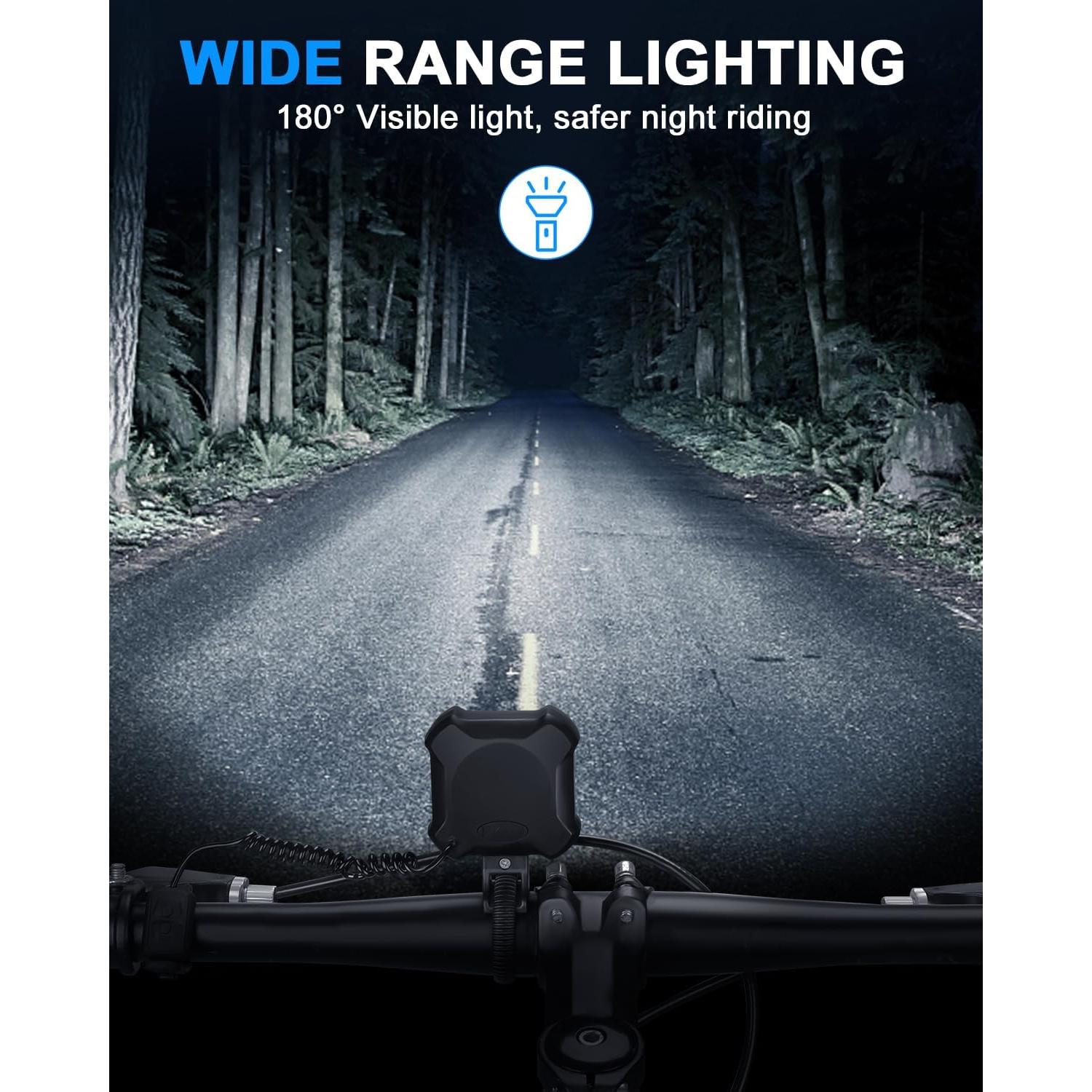 Bocina Eléctrica EQIIO OJ-781 140dB con Luz LED Recargable