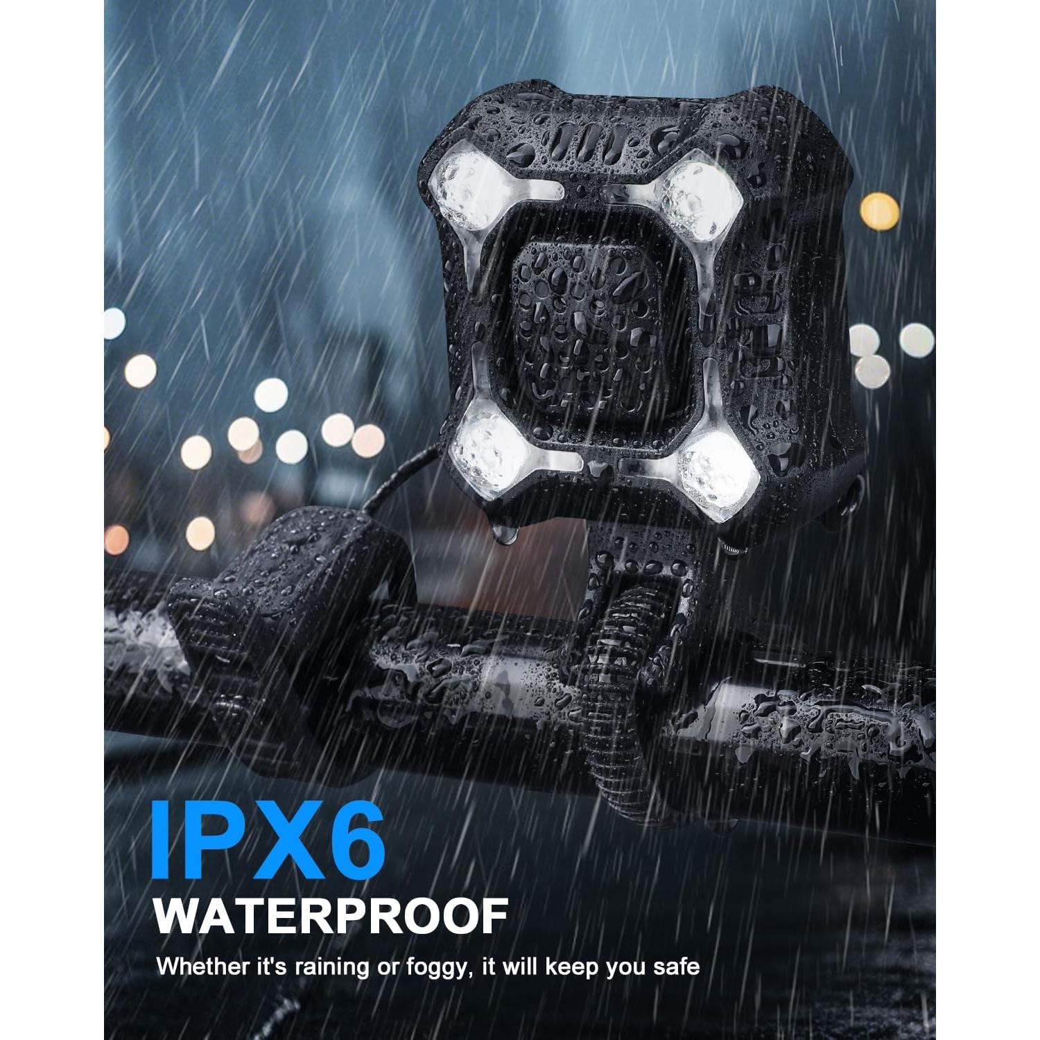 Bocina Eléctrica EQIIO OJ-781 140dB con Luz LED Recargable