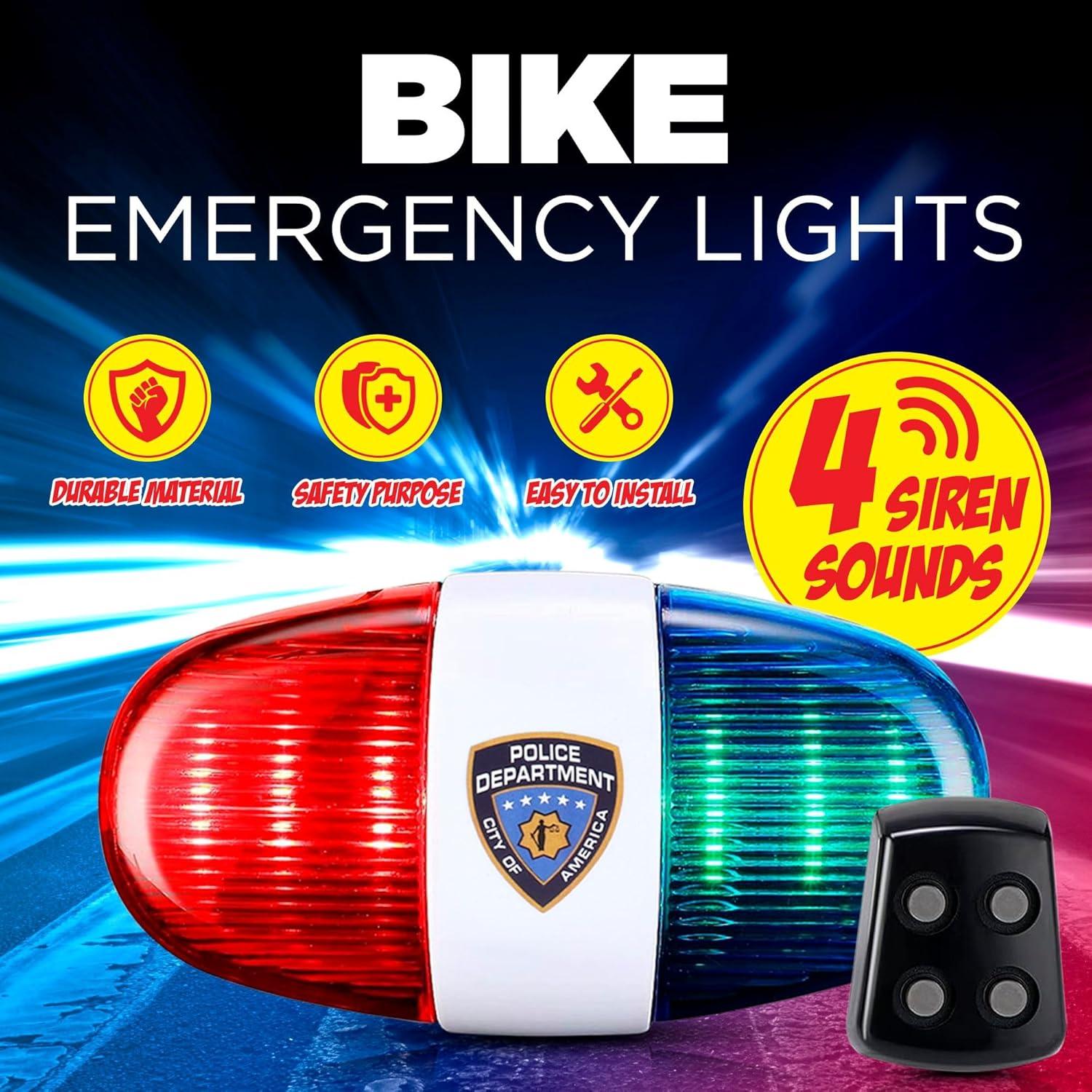 Luces LED para Bicicleta KidsTech - Sirena Electrónica 5 Luces
