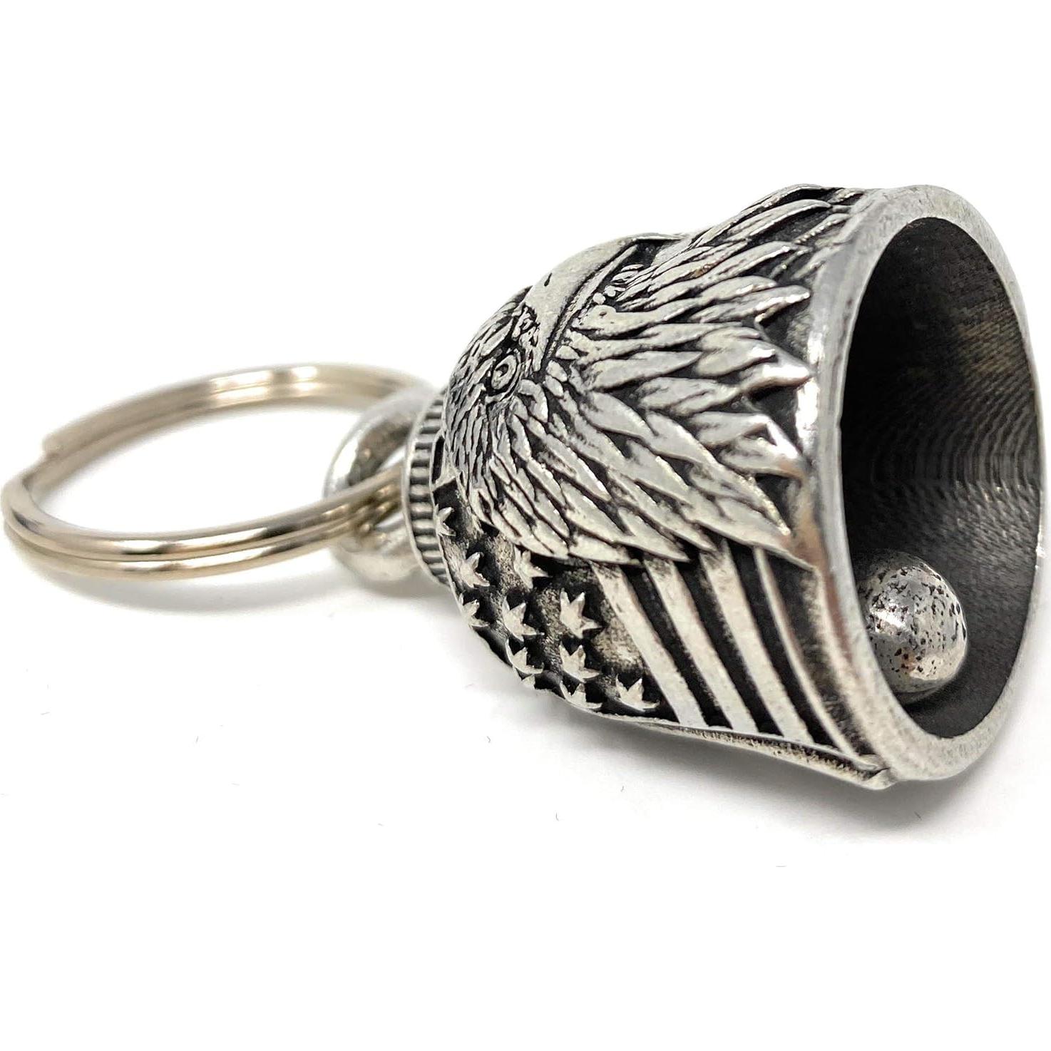 Campana Bravo Bells Águila Bandera EE. UU. - Accesorio Motociclista