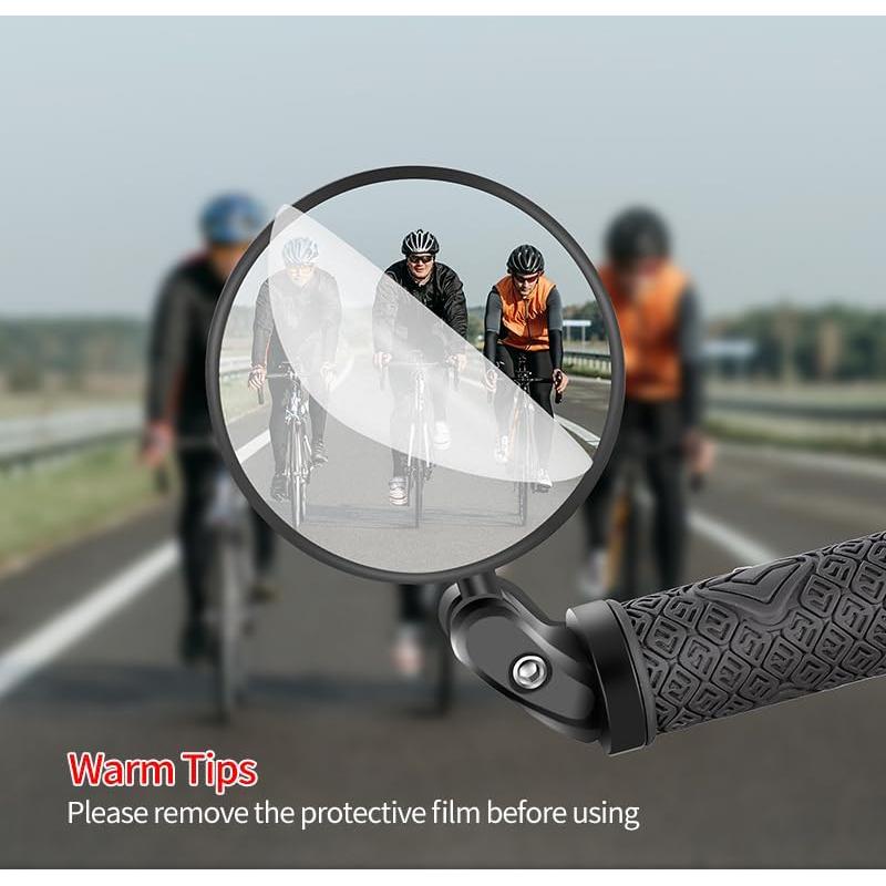 Espejos Retrovisores de Bicicleta RUBY.Q 2pcs + Timbre