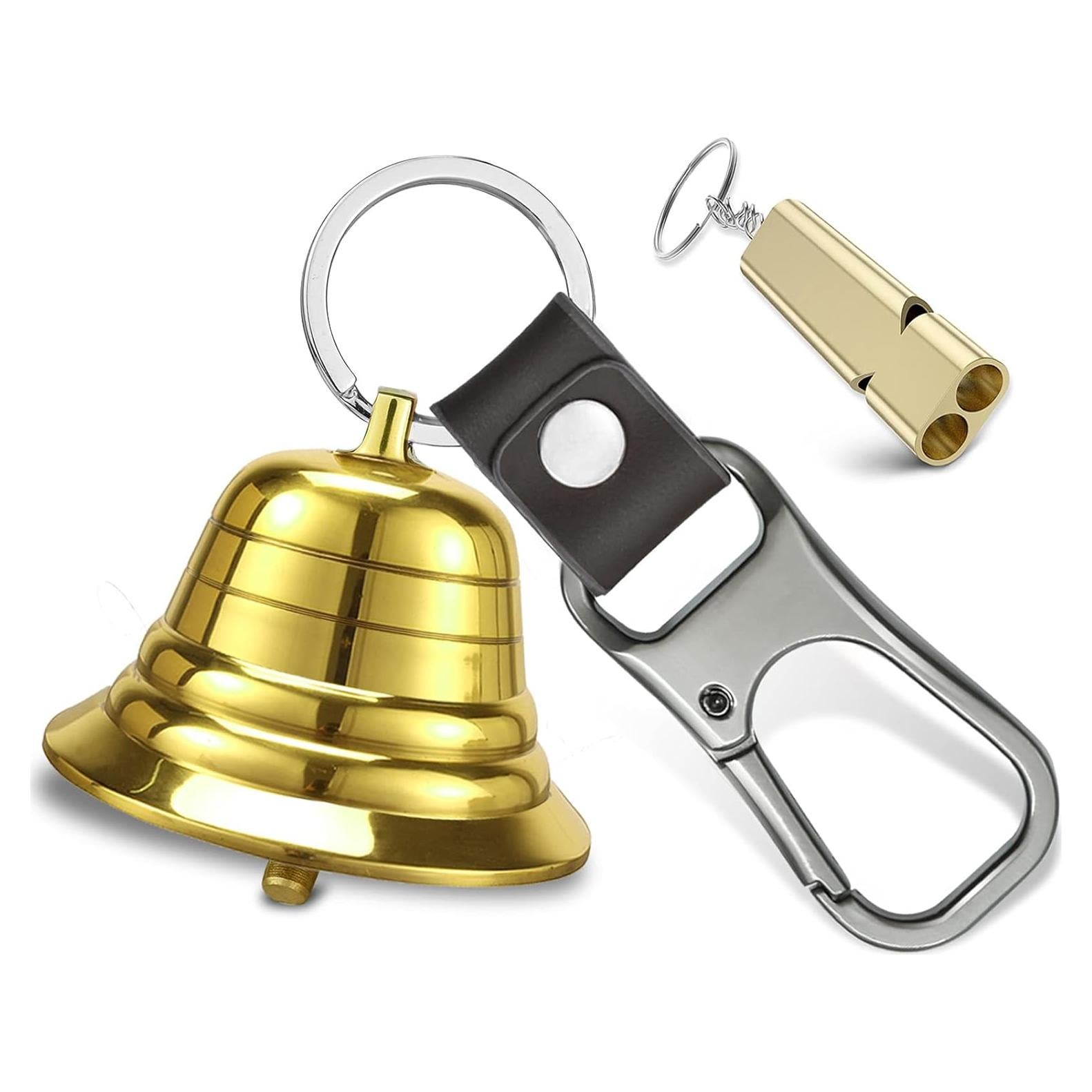 Campana de Oso Ruidosa NedFoss 120dB con Silbato y Mosquetón