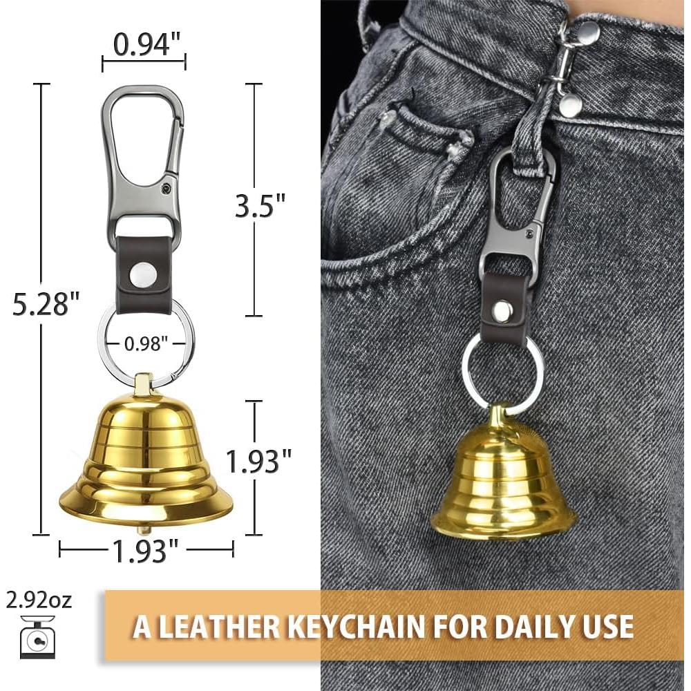 Campana de Oso Ruidosa NedFoss 120dB con Silbato y Mosquetón