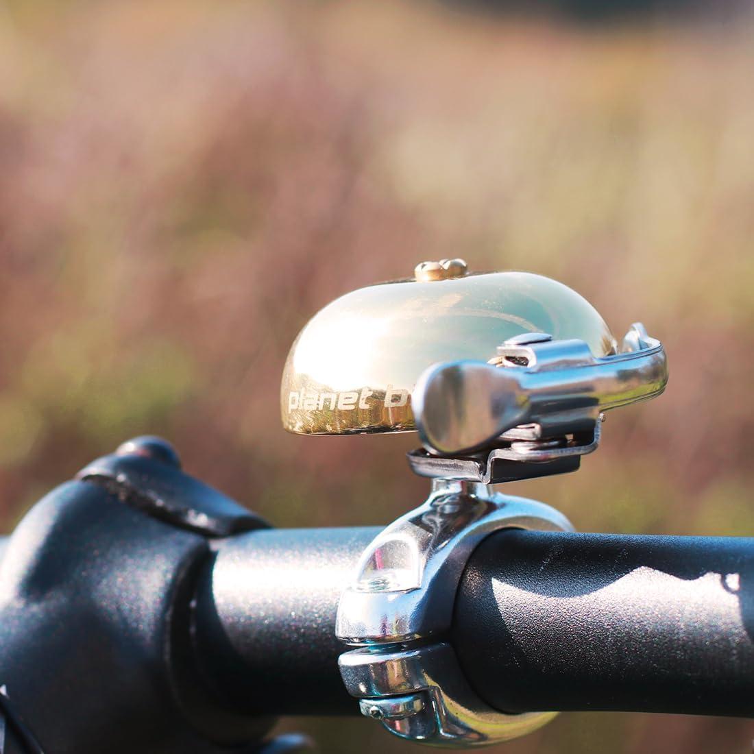 Campana de Seguridad Clásica Planet Bike de Acero Latón 22.3-26mm