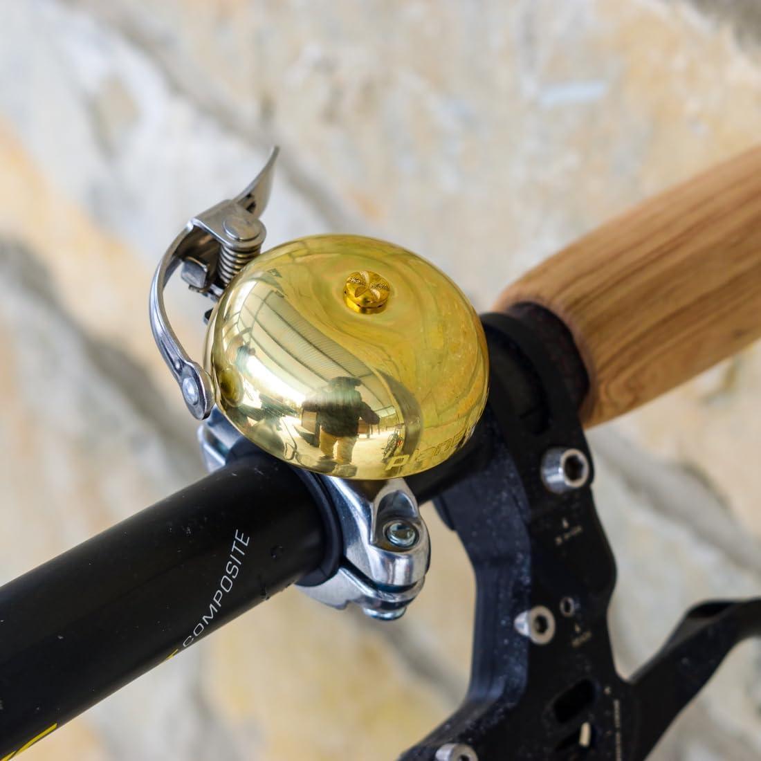 Campana de Seguridad Clásica Planet Bike de Acero Latón 22.3-26mm