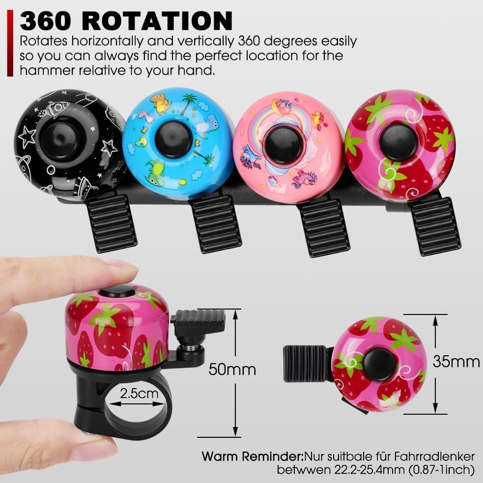 Campana de Bicicleta Kutrick Mini 120db para Niños y Adultos