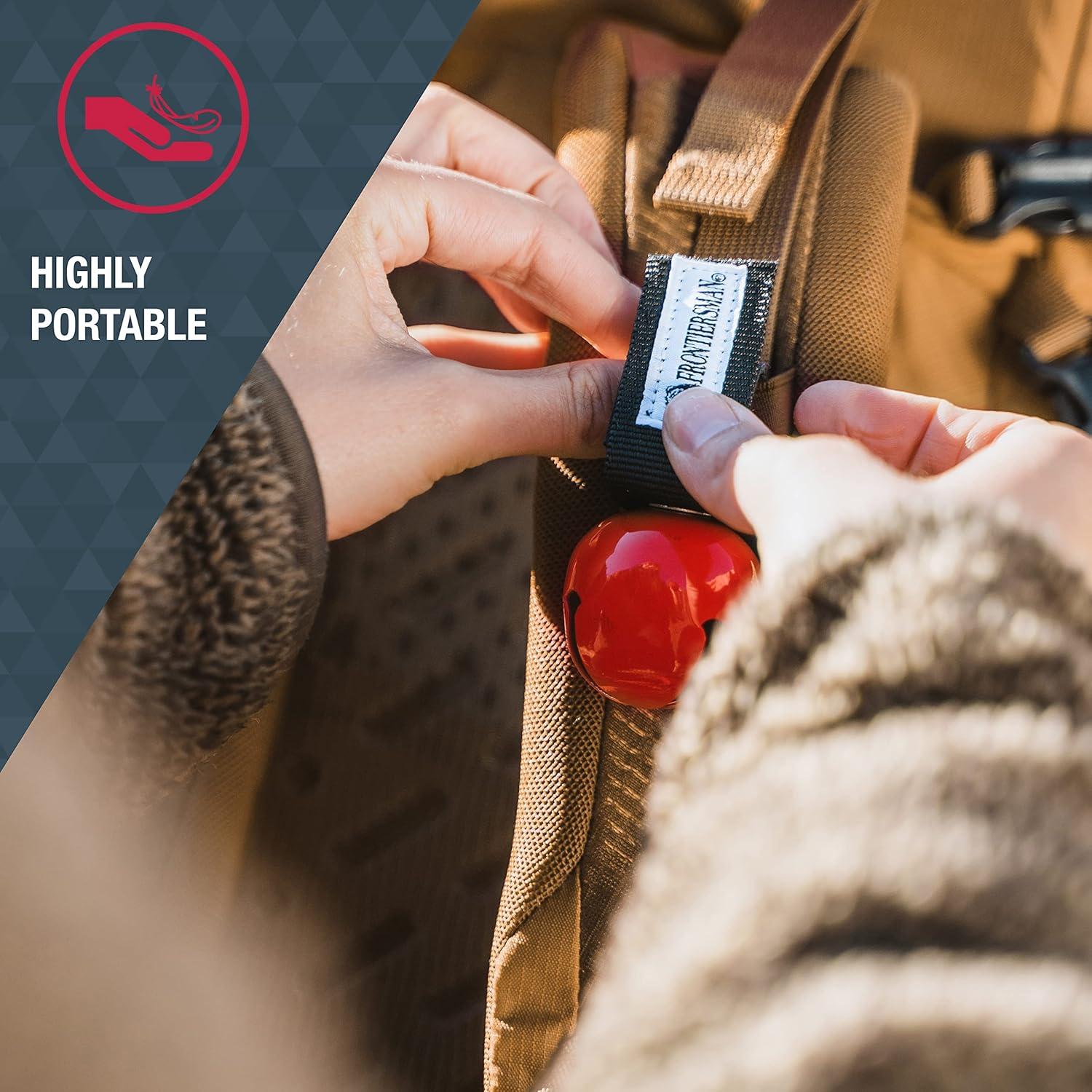 Campanita para Osos SABRE BB-01-RD, Silenciador Magnético, Rojo