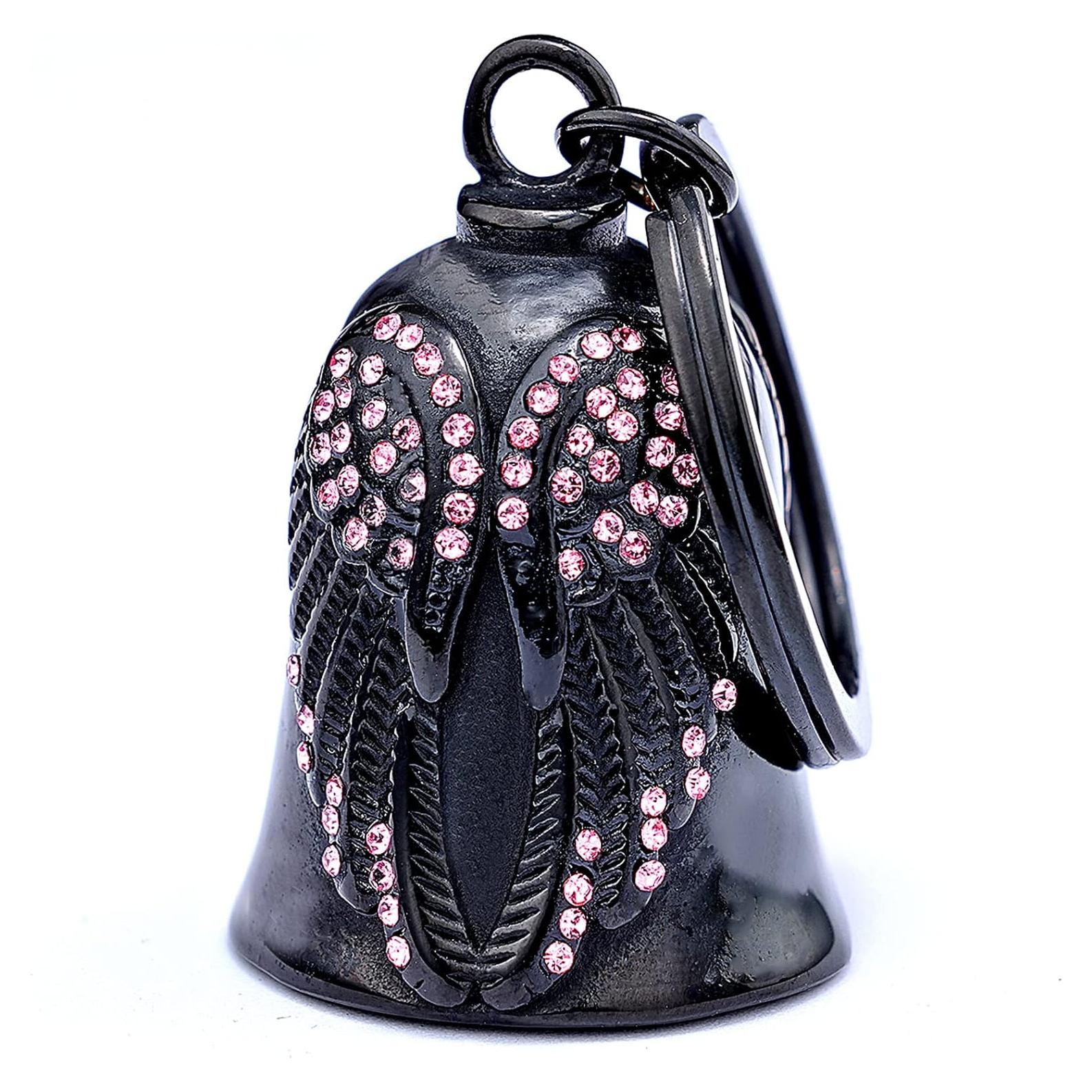 Campana de Motocicleta CYZBTBl 3D Rosa de Acero Inoxidable