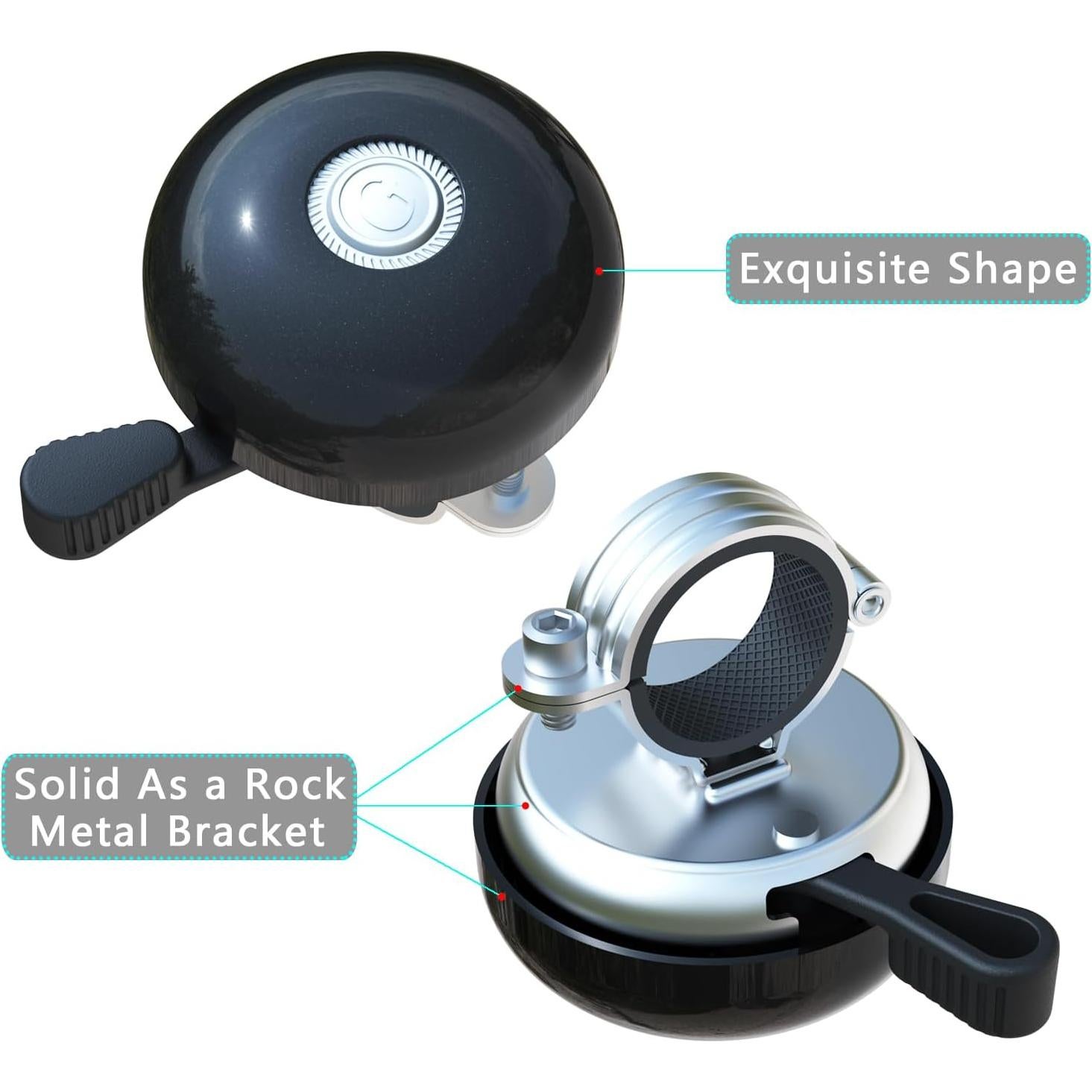 Campana de Bicicleta Greallthy Clásica Retro para Manillar 22.2-28.6mm