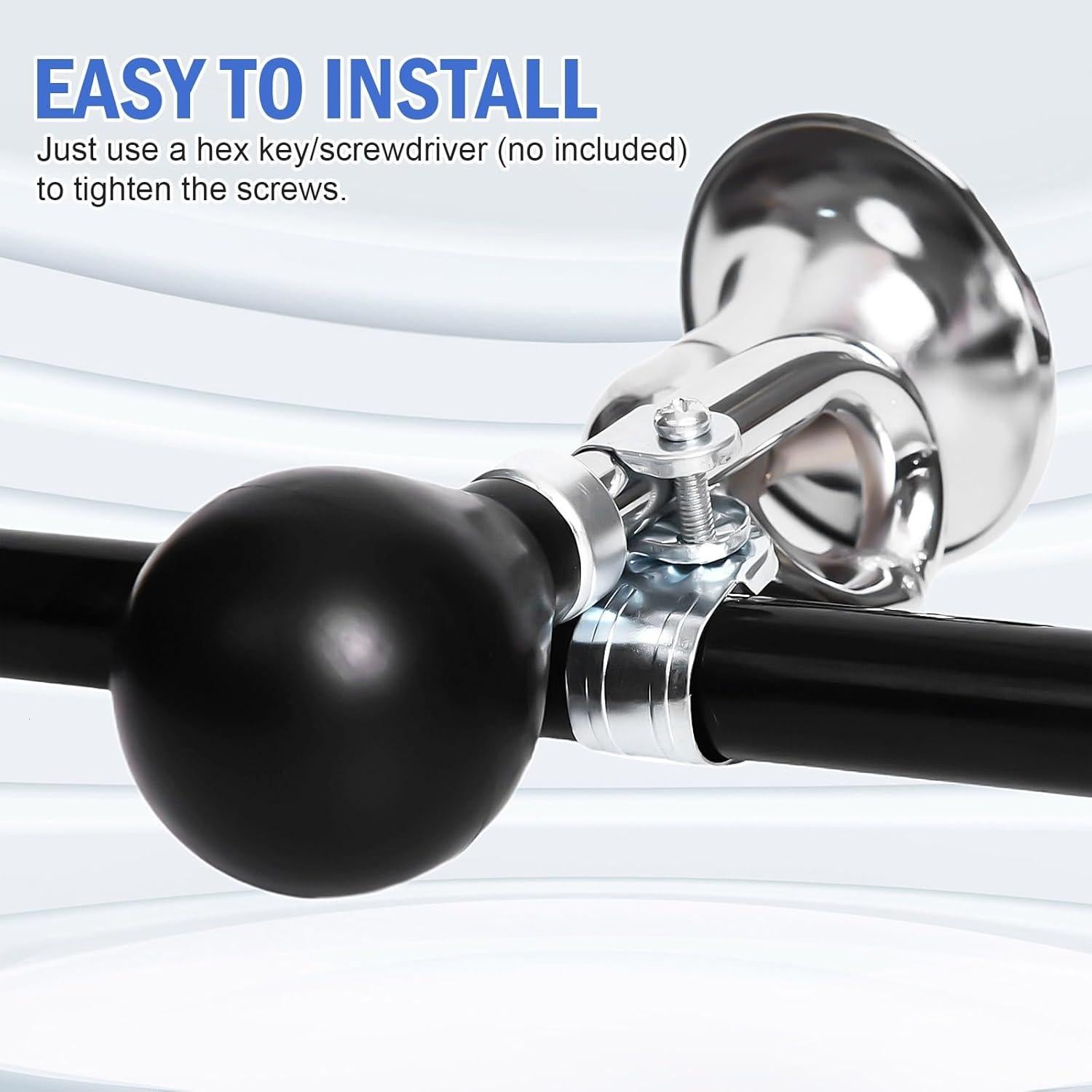 Bocina Retro Timoo para Bicicleta y Carro de Golf 18.8 cm