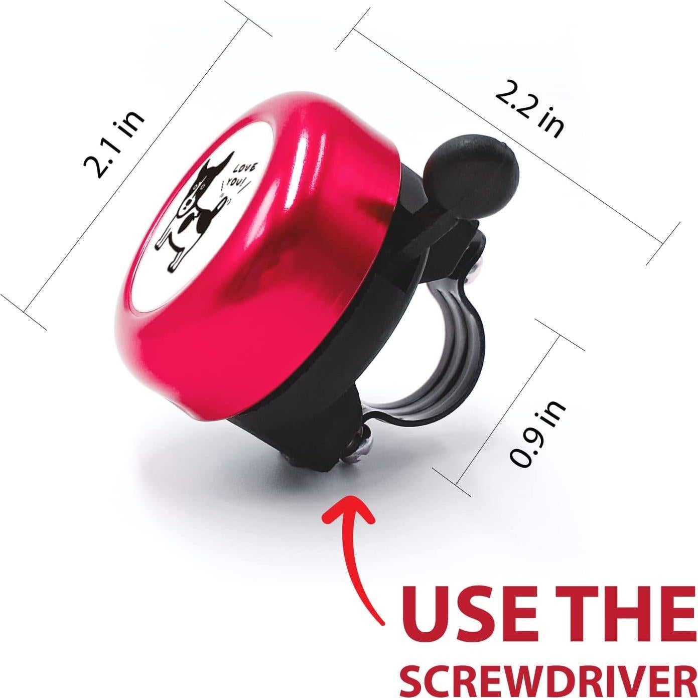 Timbre de Bicicleta ONIPAX BB-409 Sonido Fuerte Perro Oreo