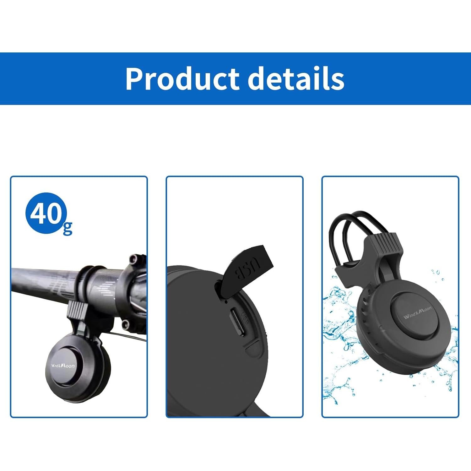 Bocina Eléctrica para Bicicleta YOUNGFLY 120db USB Impermeable