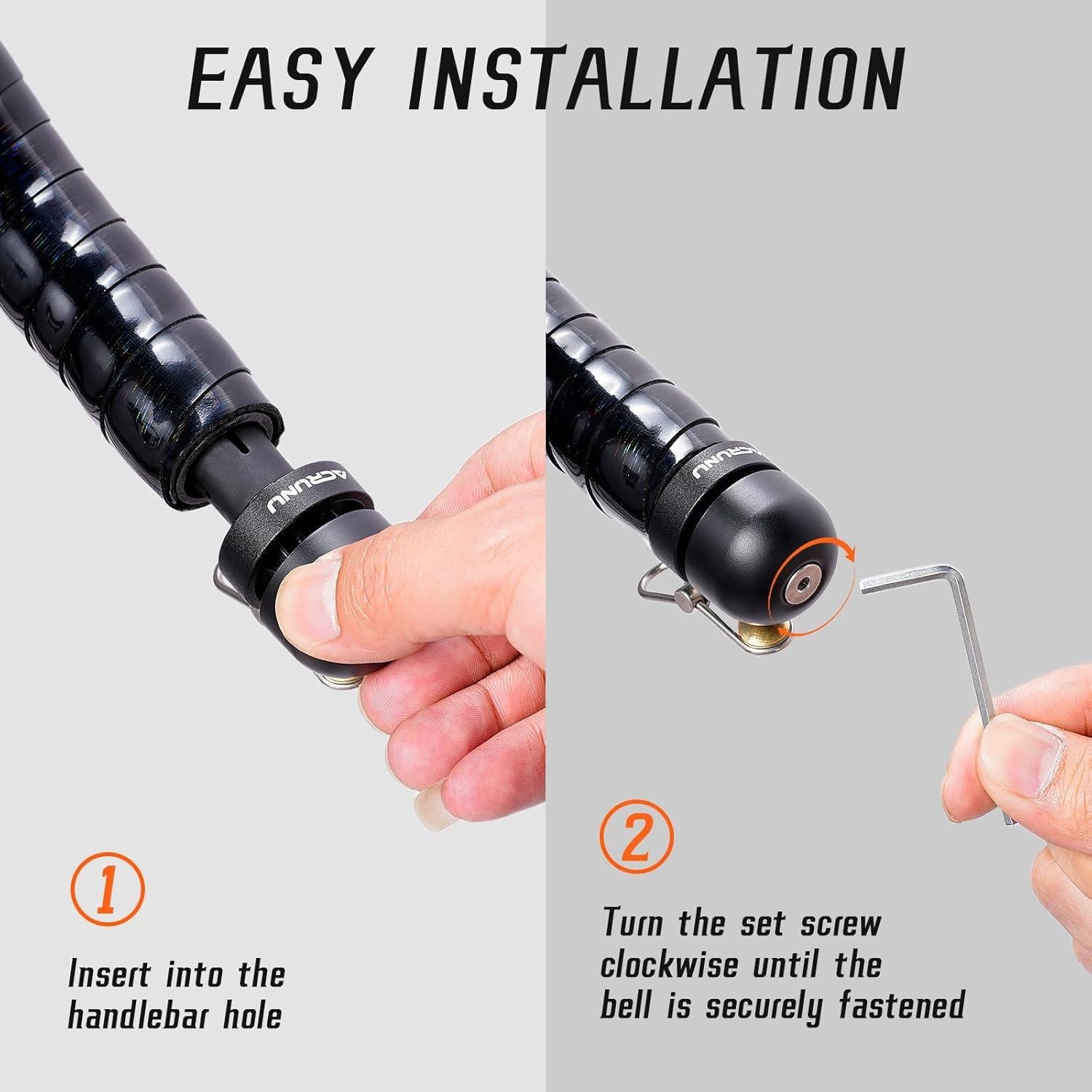 Timbre de Manillar ACRUNU BSLD de Aluminio 80dB Impermeable