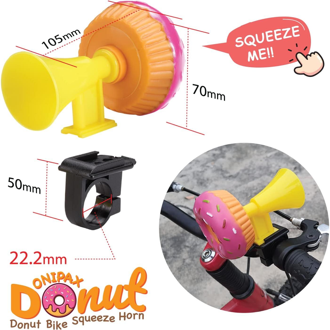 Claxon de Bicicleta ONIPAX BS-20X Rosa Donut Retro